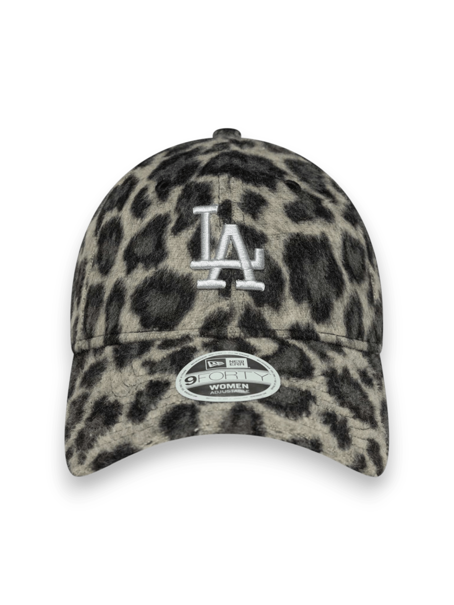 New Era 9FORTY LA Dodgers MLB Cosy Animal Grey Leopard