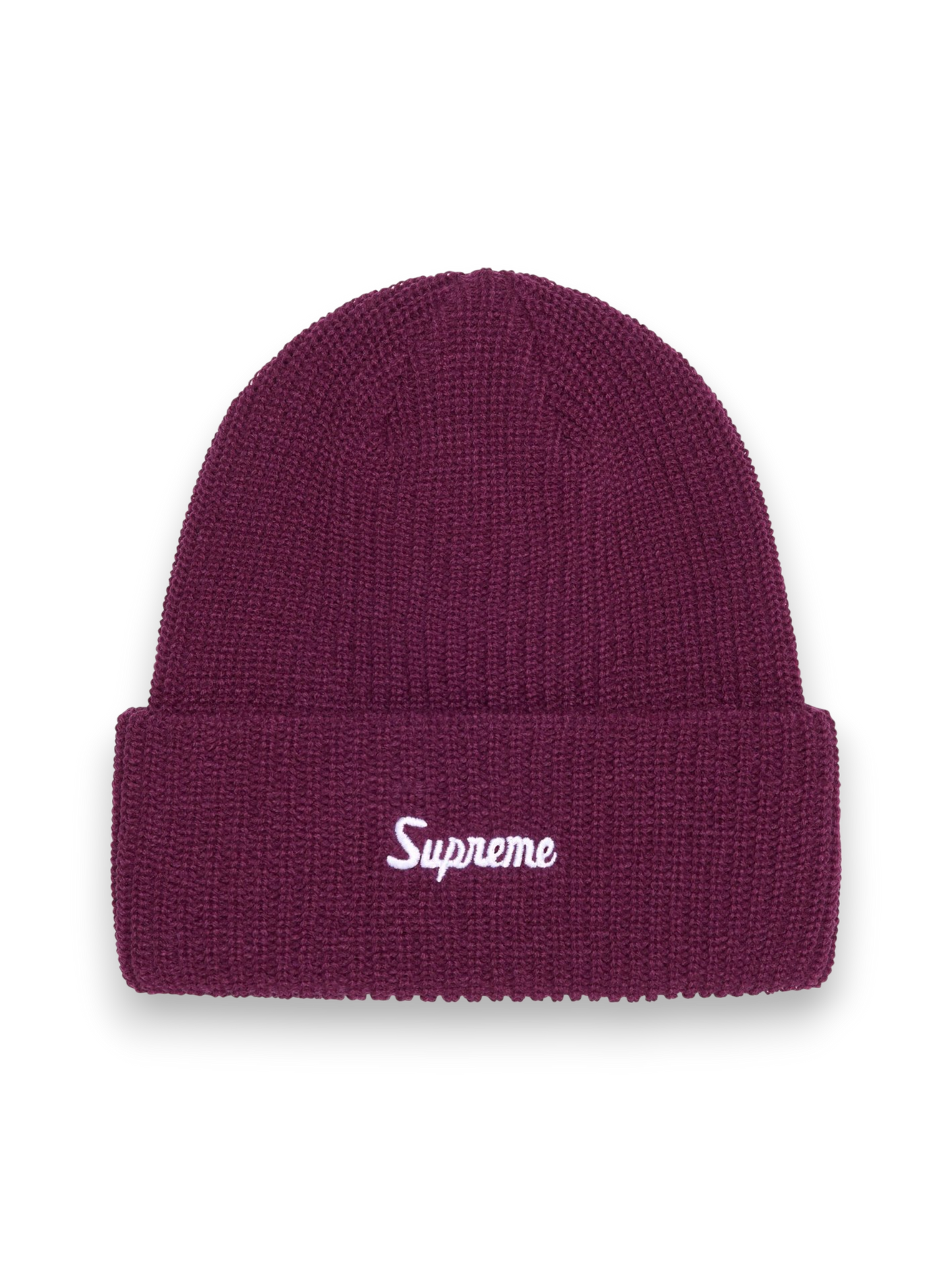 Supreme Loose Gauge Beanie Burgundy