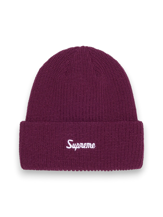 Supreme Loose Gauge Beanie Burgundy