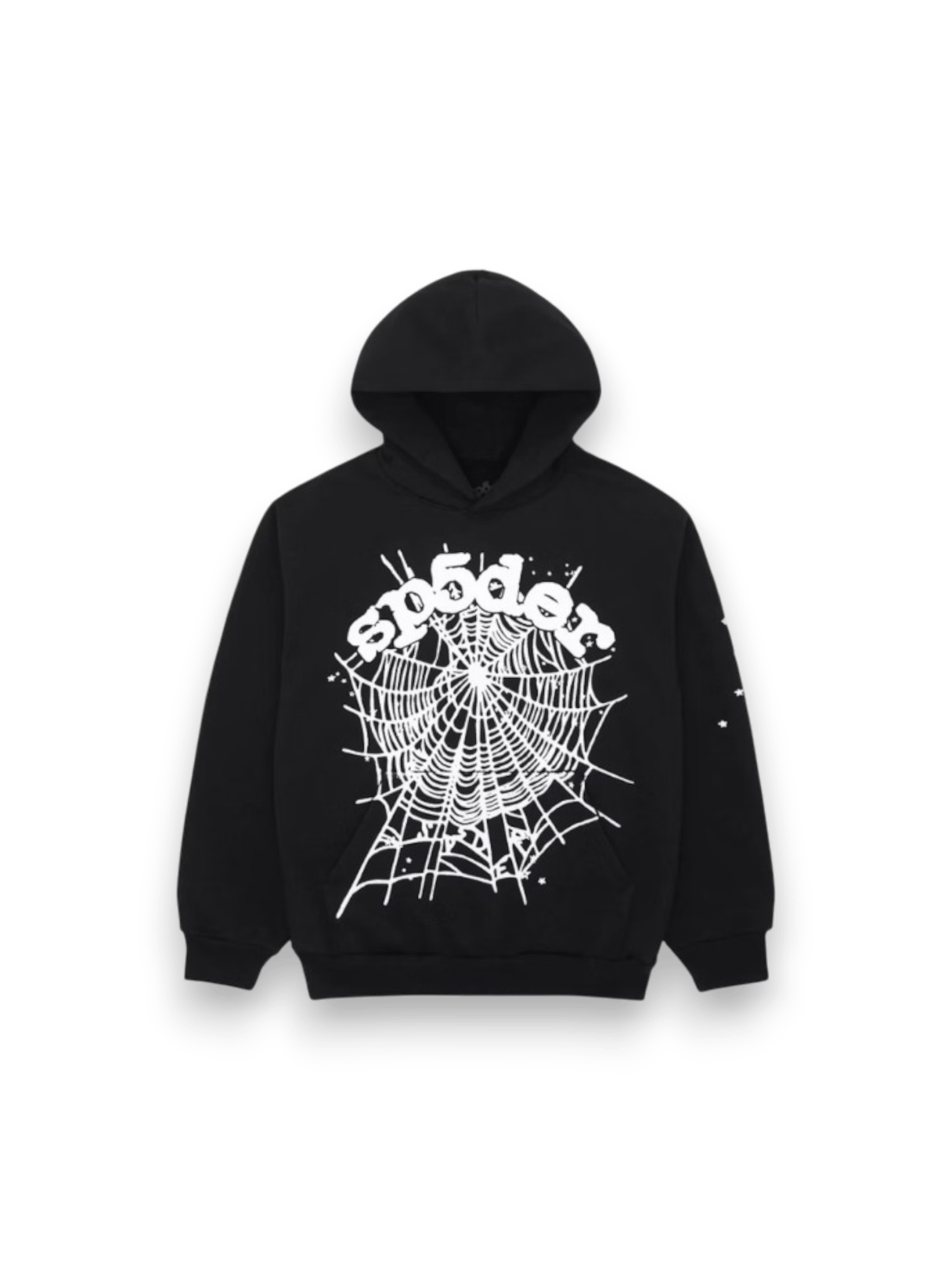 Sp5der OG Web Hoodie Black