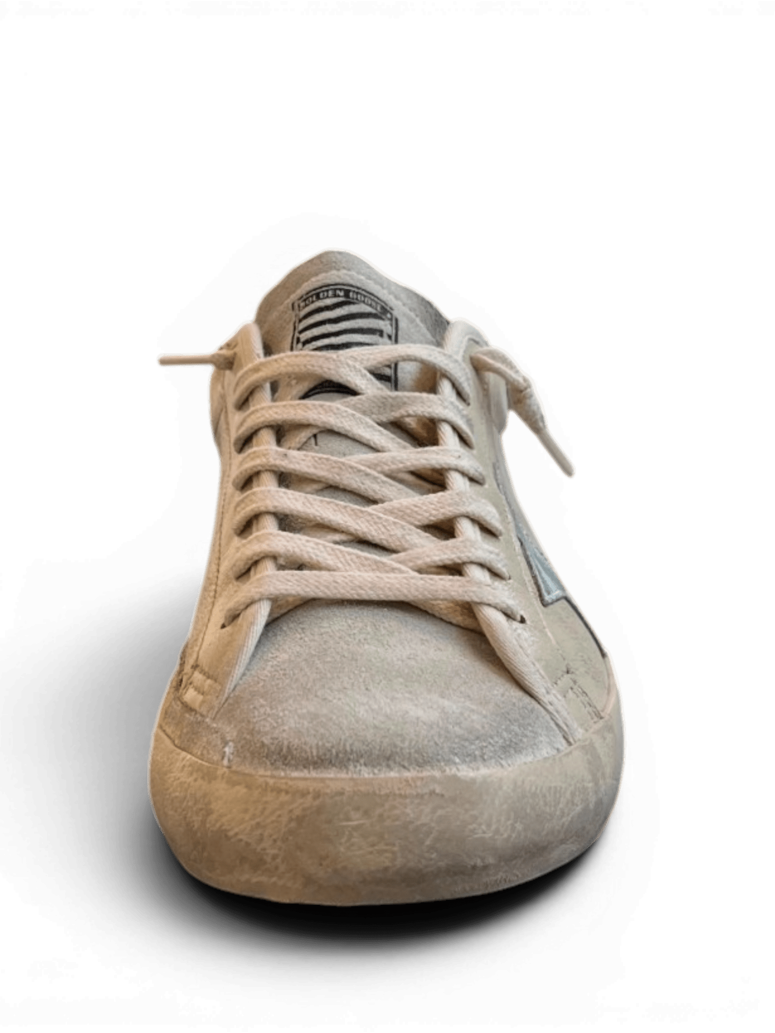 Golden Goose Super Star Classic With List Vintage Leather Upper Laminated Heel Ice