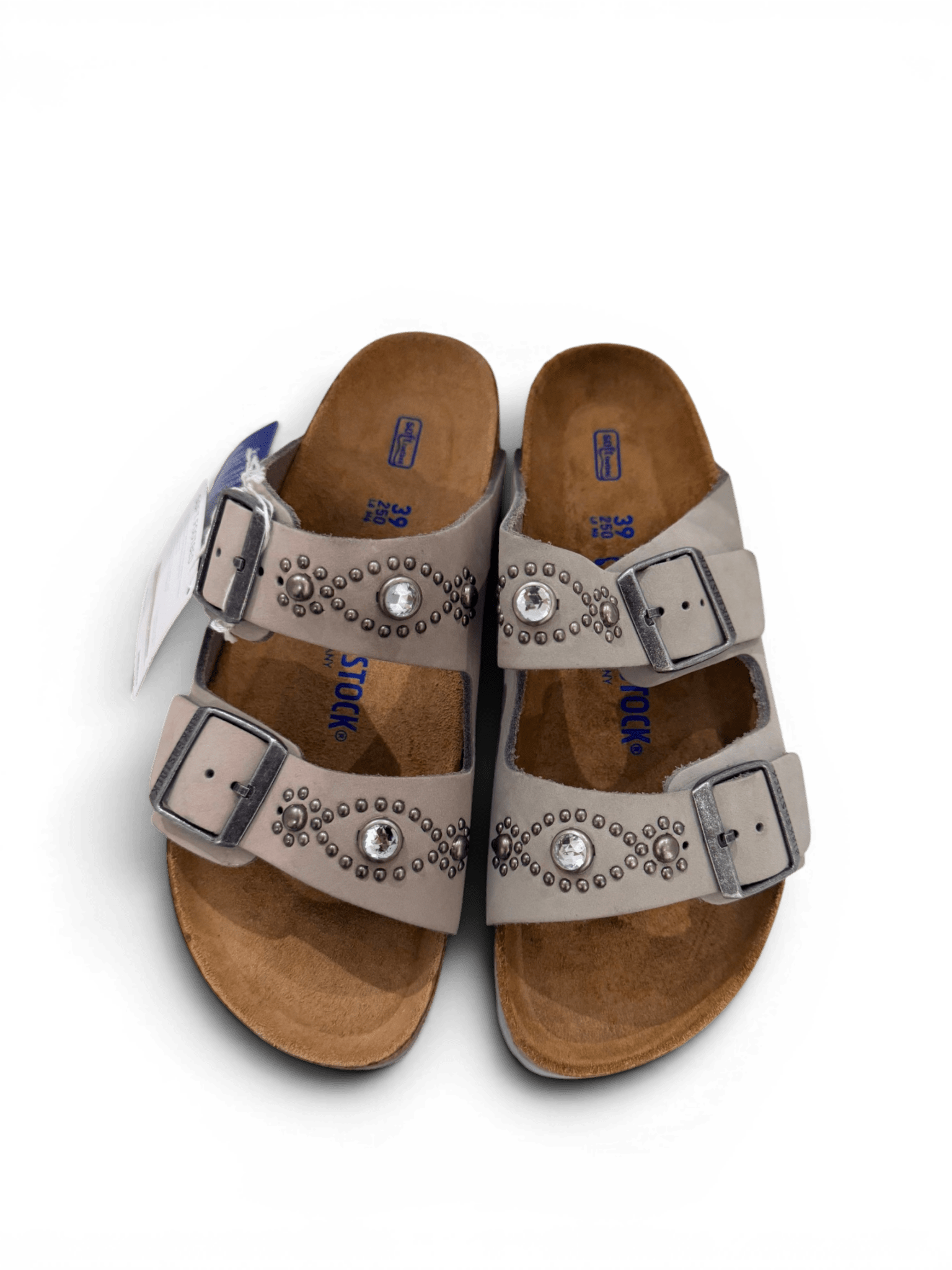 HTC X BIRKENSTOCK ARIZONA SFB NUBUCK STUDS SUEDE DOVE GREY