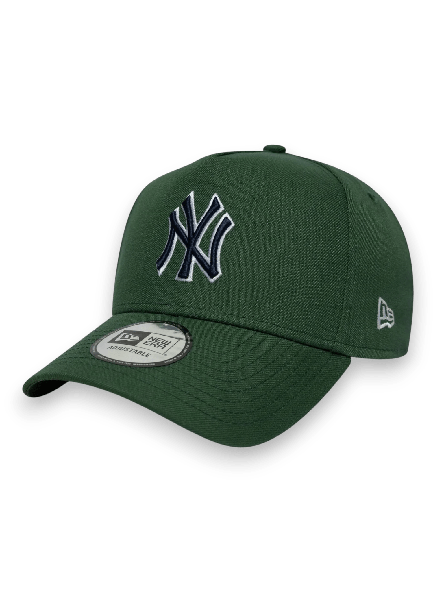 New Era E-Frame New York Yankees 9FORTY MLB Outline Script Dark Green