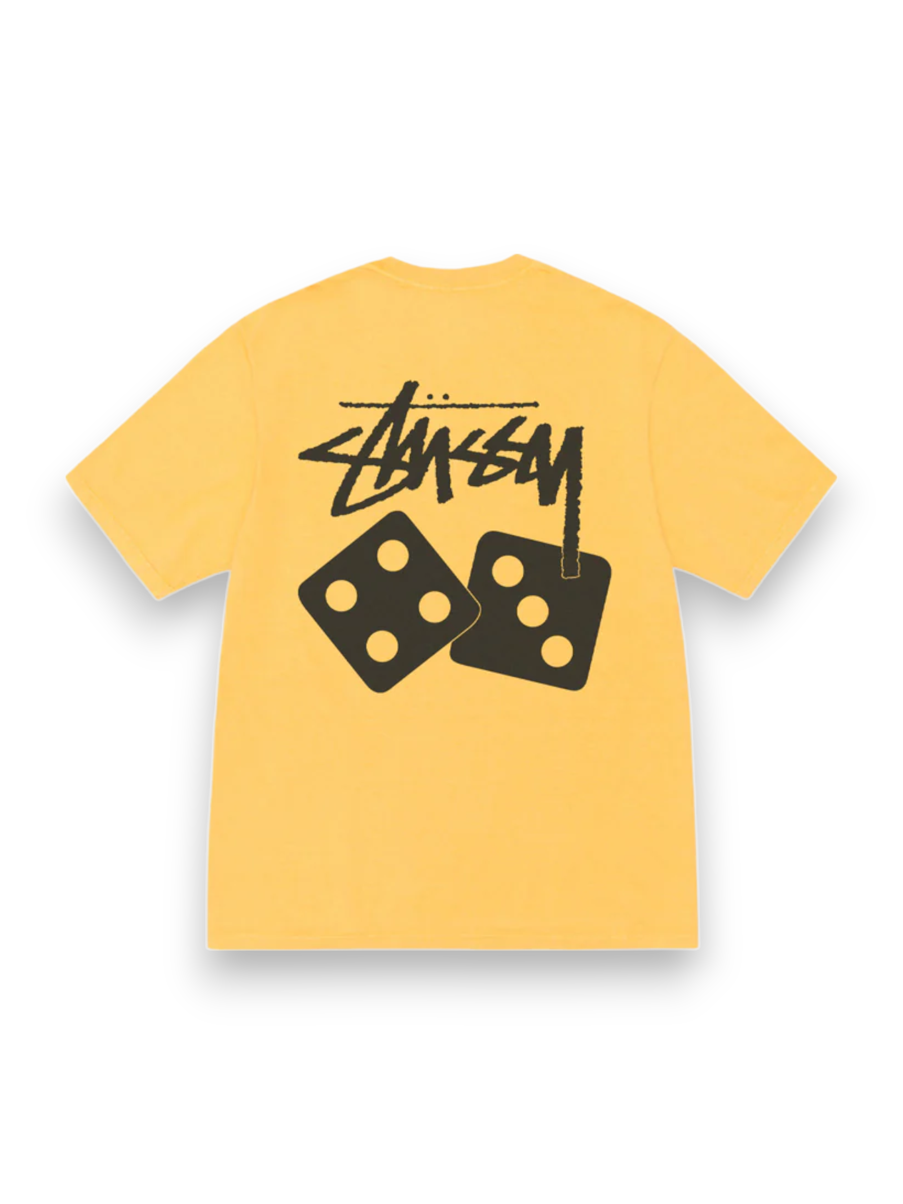 Stussy Dice Pigment Dyed Tee Yellow