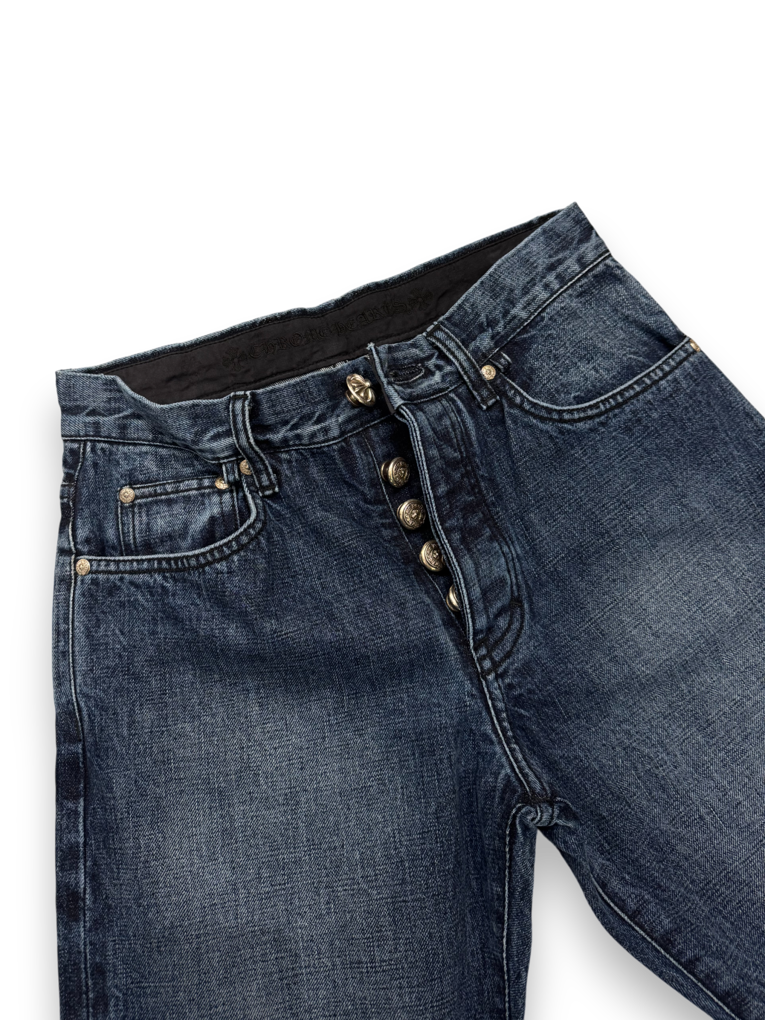Chrome Hearts Chrome Hearts Straight Leg Indigo Wash Denim Jeans