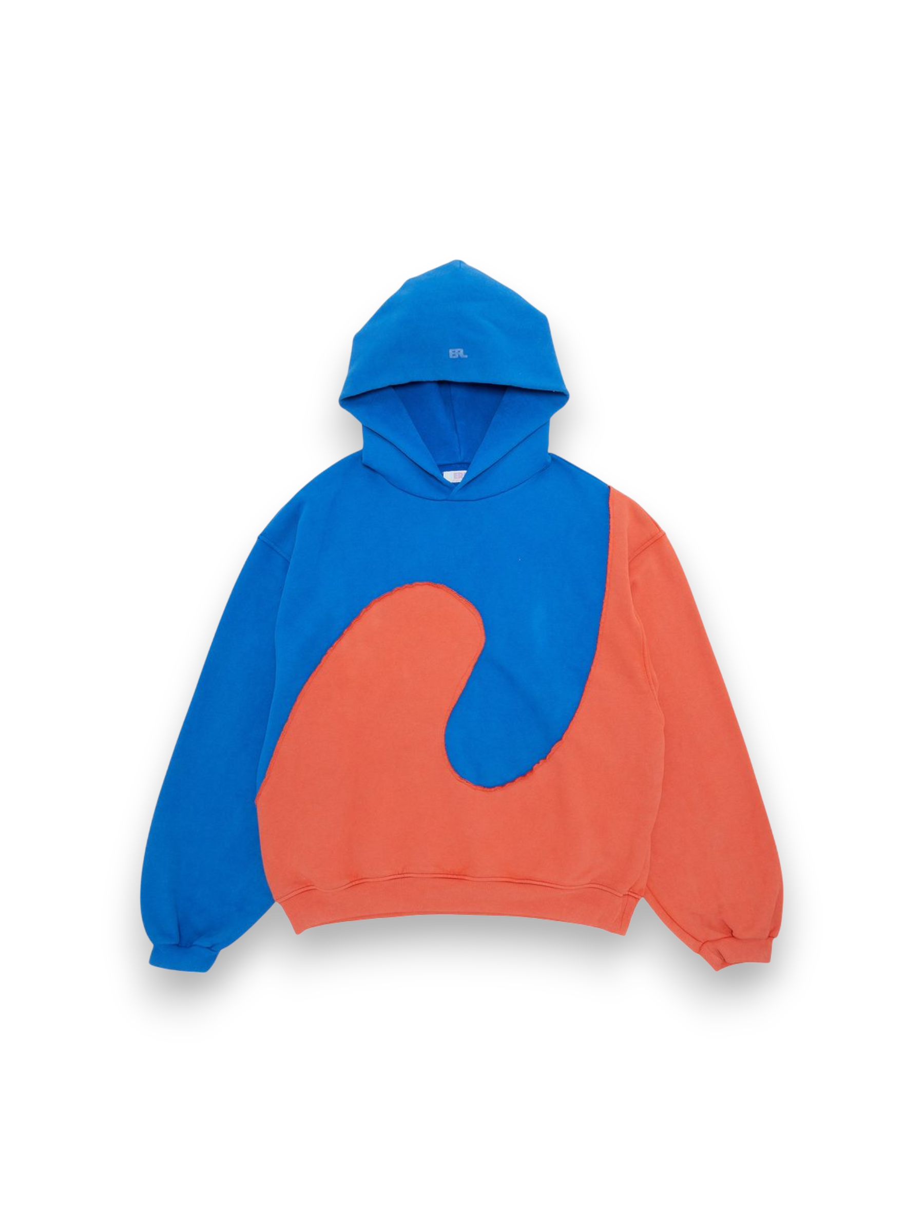 ERL Swirl Fleece Hoodie Blue Orange