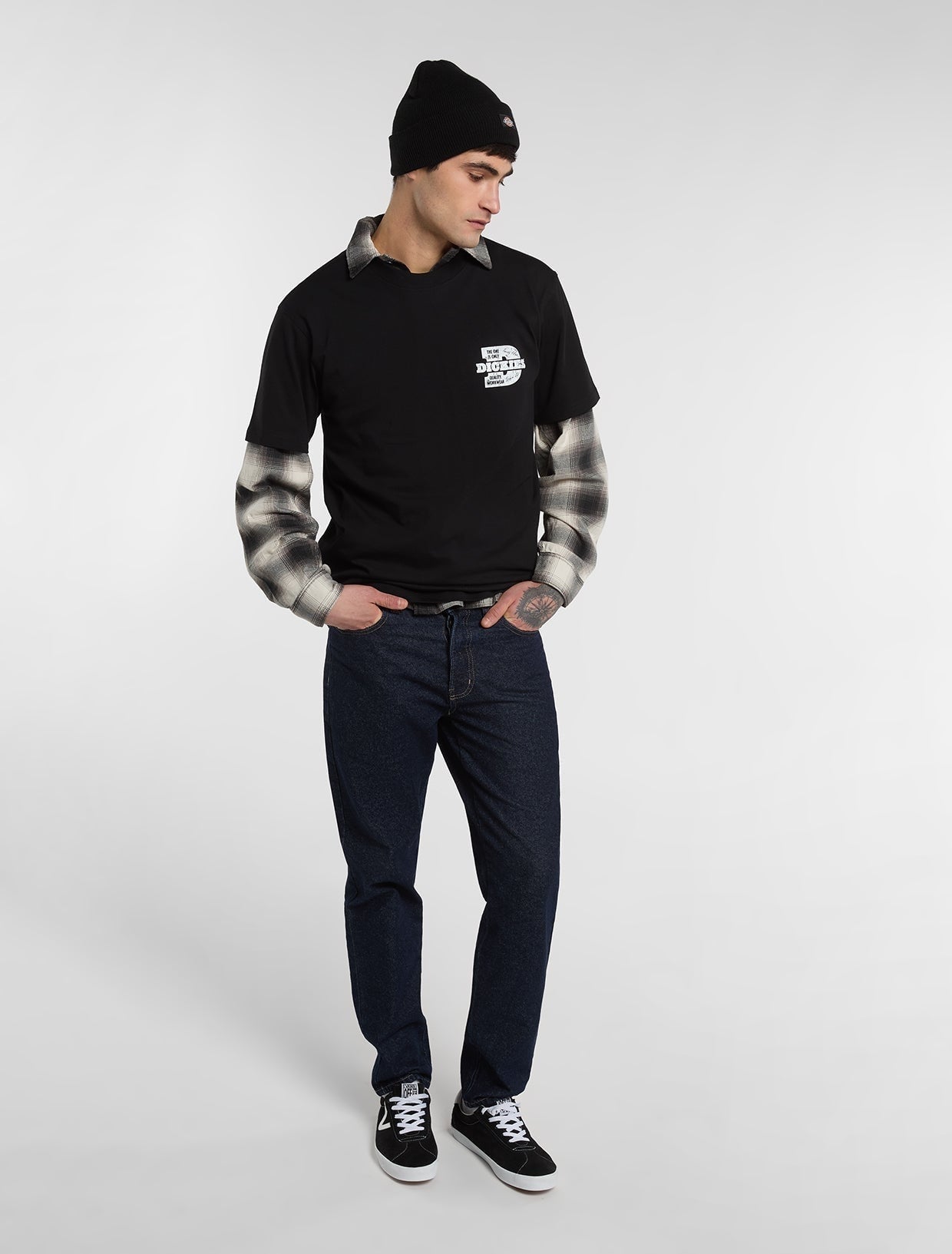 Dickies Gulfport Flannel Shirt Black