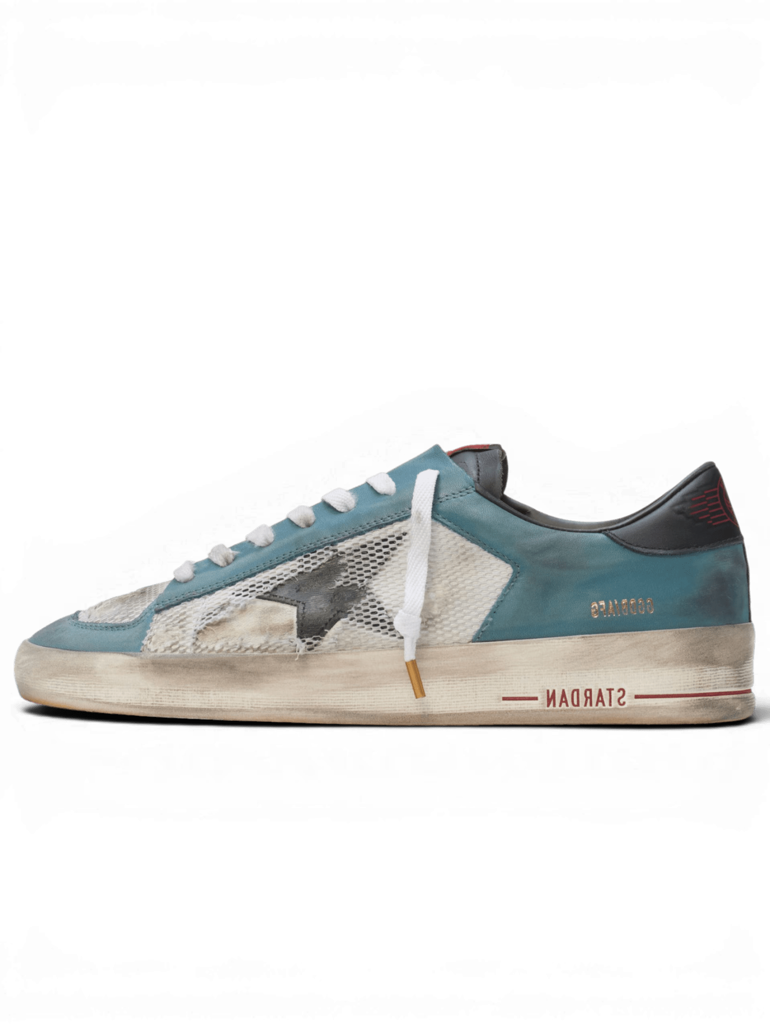 Golden Goose Stardan Petroleum, White And Black
