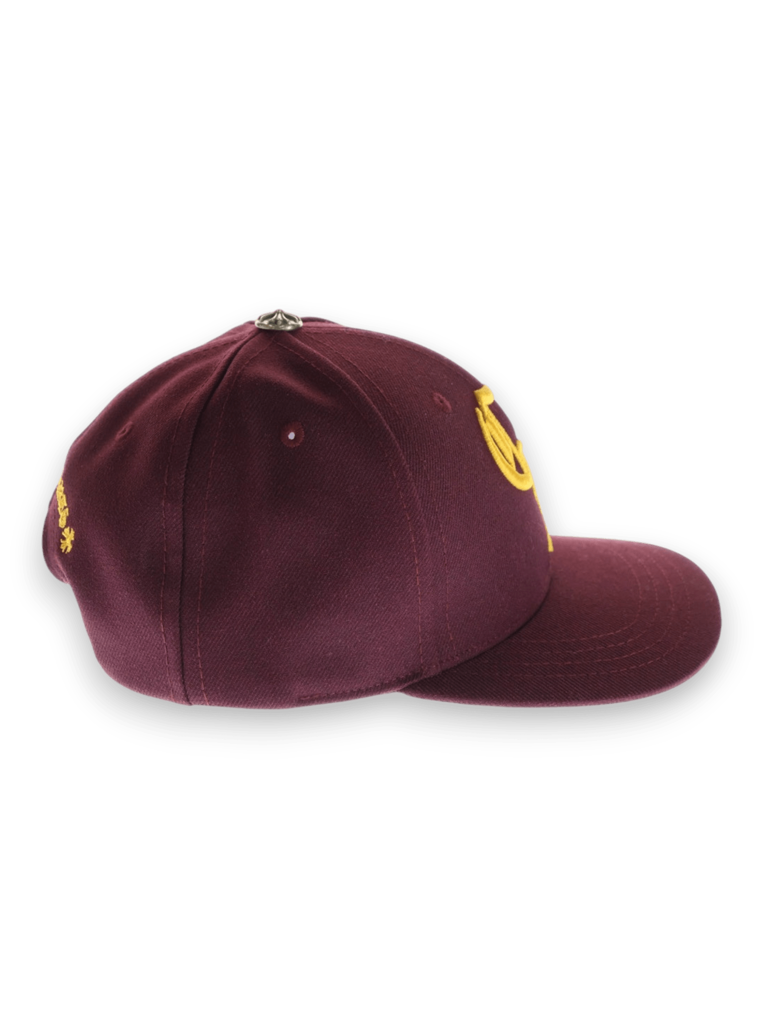 Chrome Hearts embroidered logo cap burgundy hat