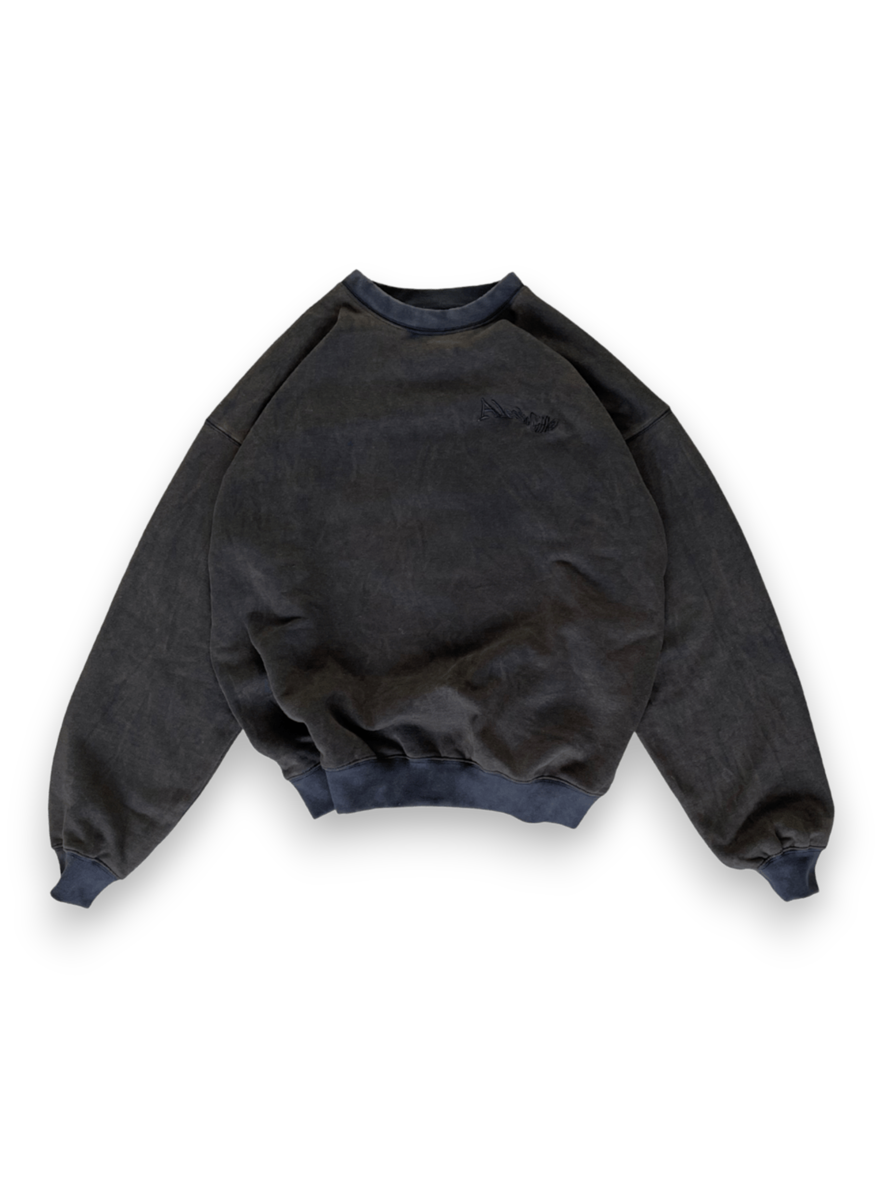 Alessio Giffi Crewneck Black Stone Washed Summer Of 99