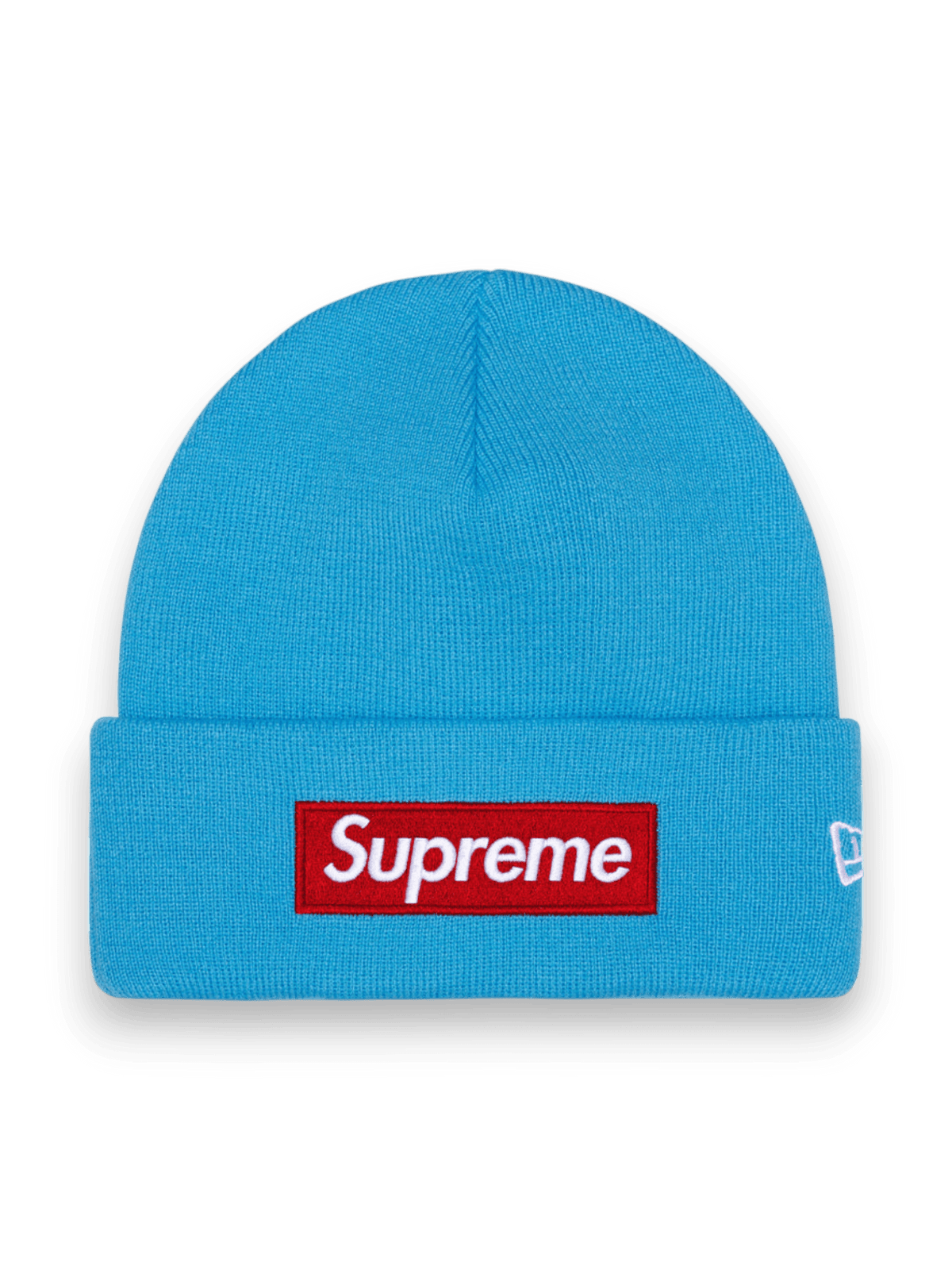 New Era Supreme Box Logo Beanie Blu