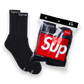 Supreme Hanes Crew Socks Black