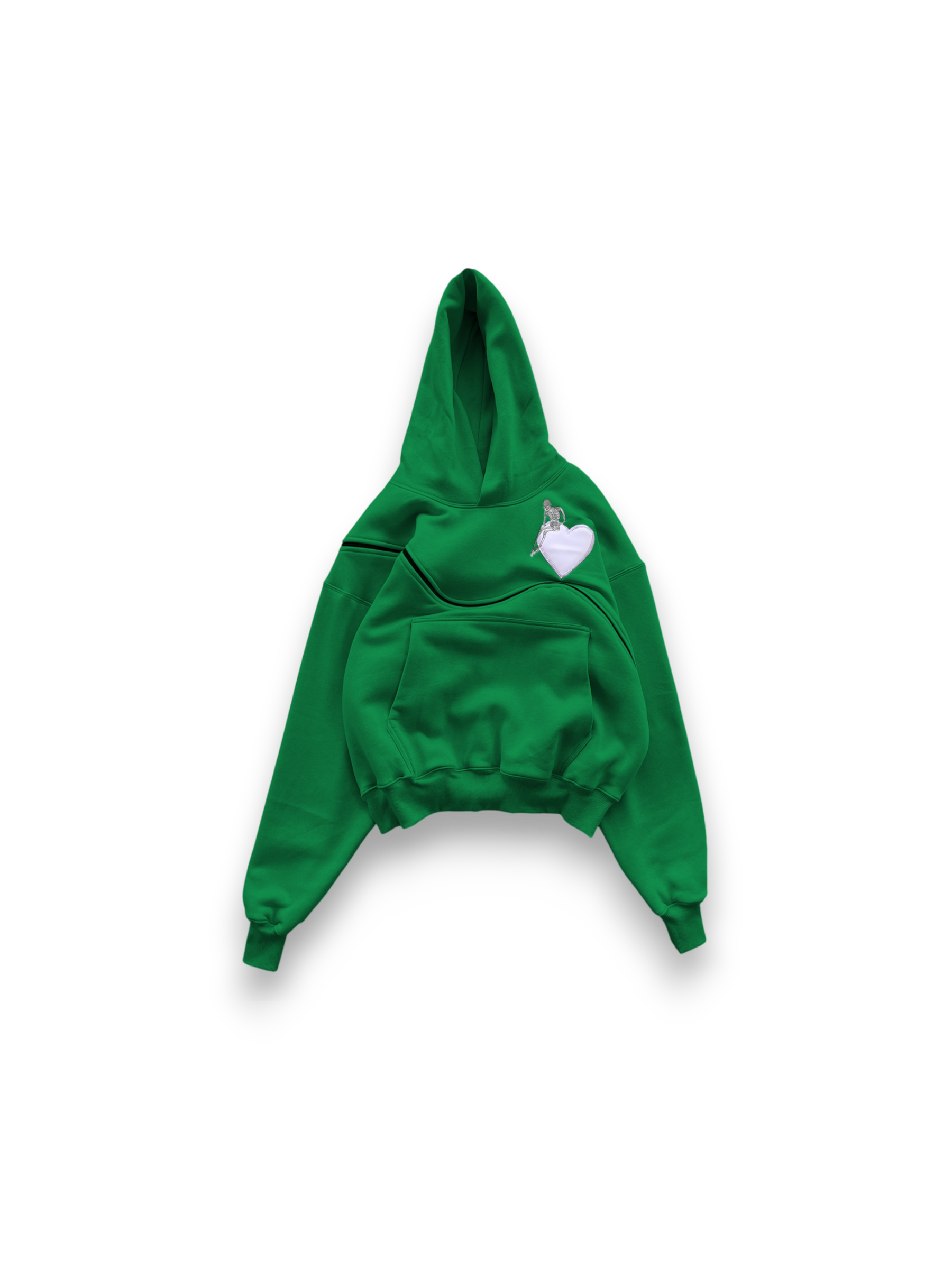 Alessio Giffi Fusion Zip Perfect Hoodie Electric Green