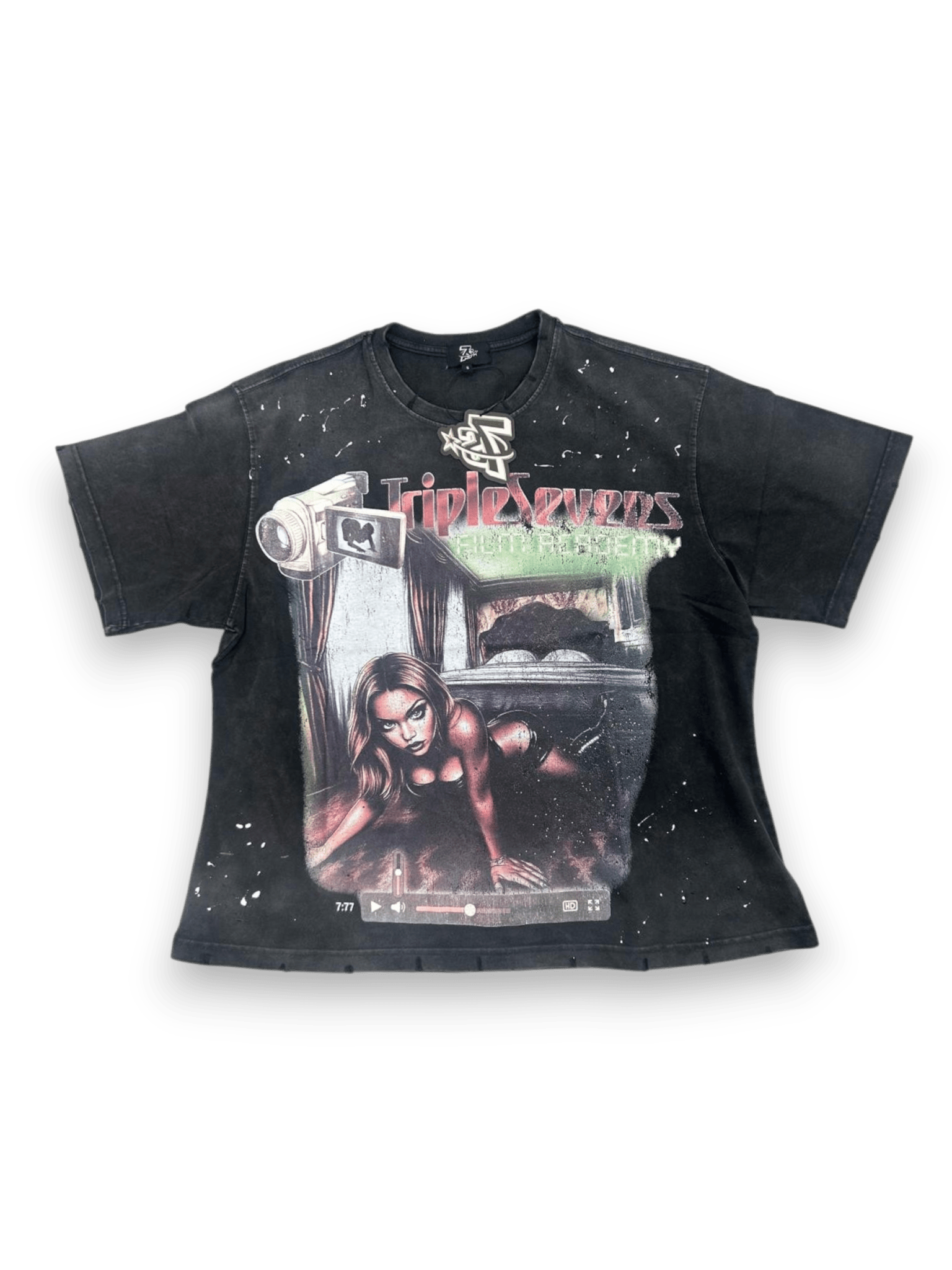 Triple Seven Film Star Tee Black