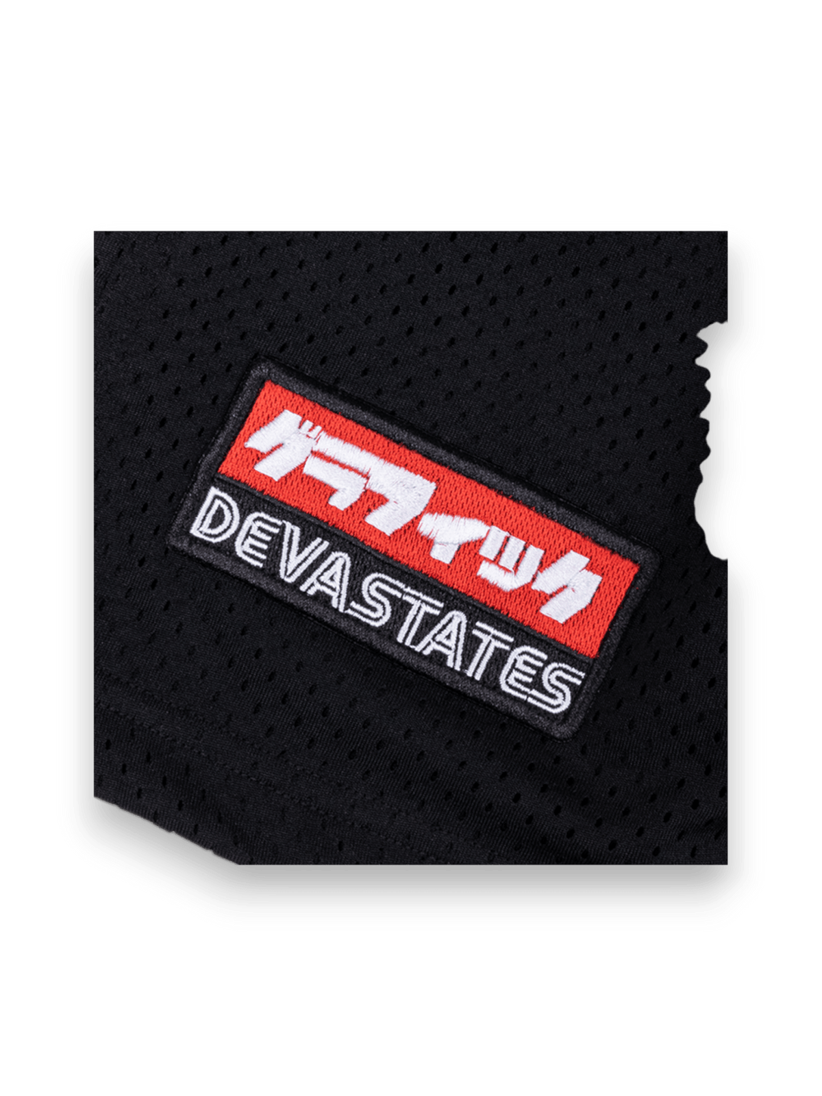 DEVÁ STATES MESH SHORTS GARAGE BLACK