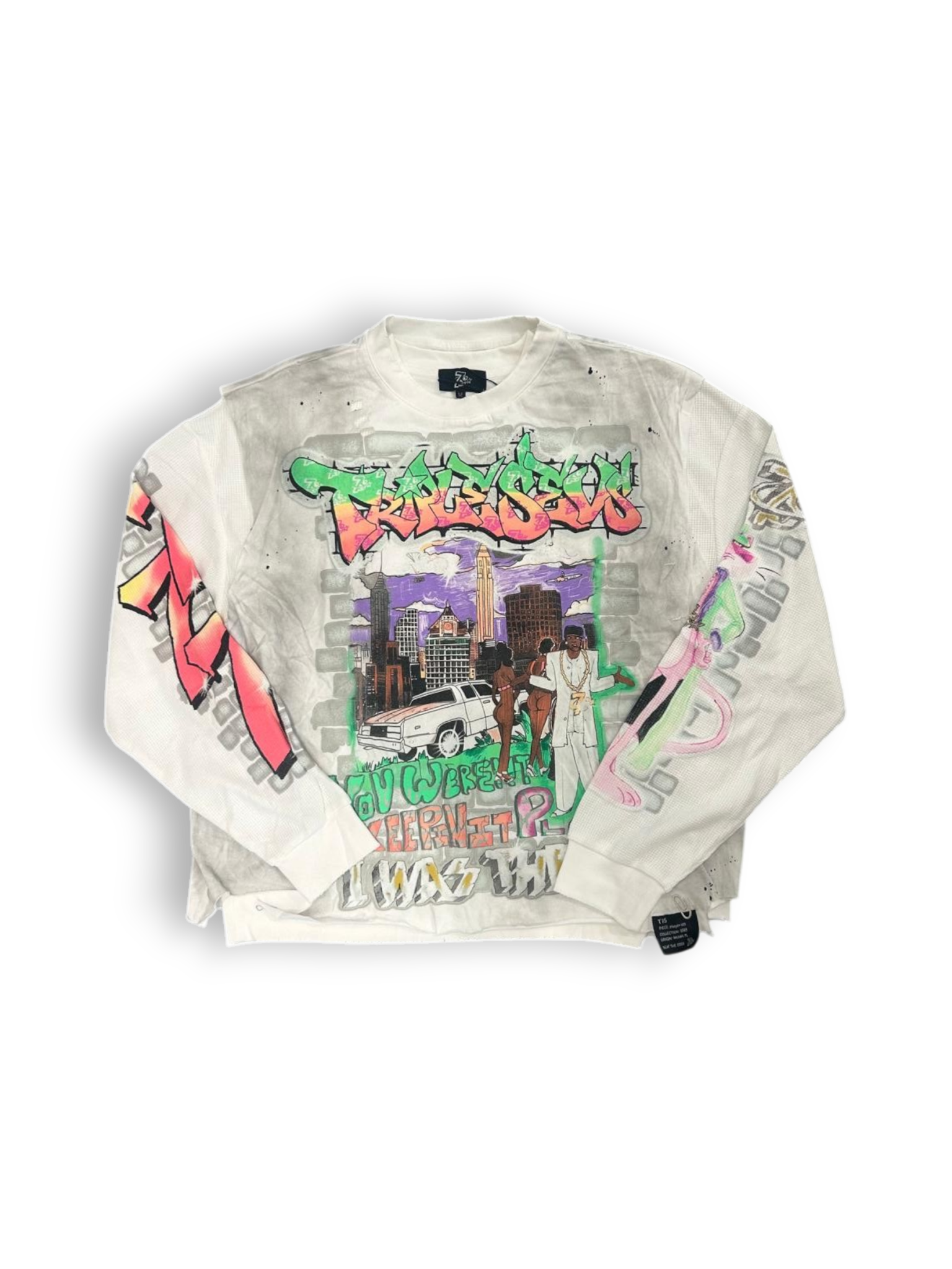Triple Seven player Longsleeve White