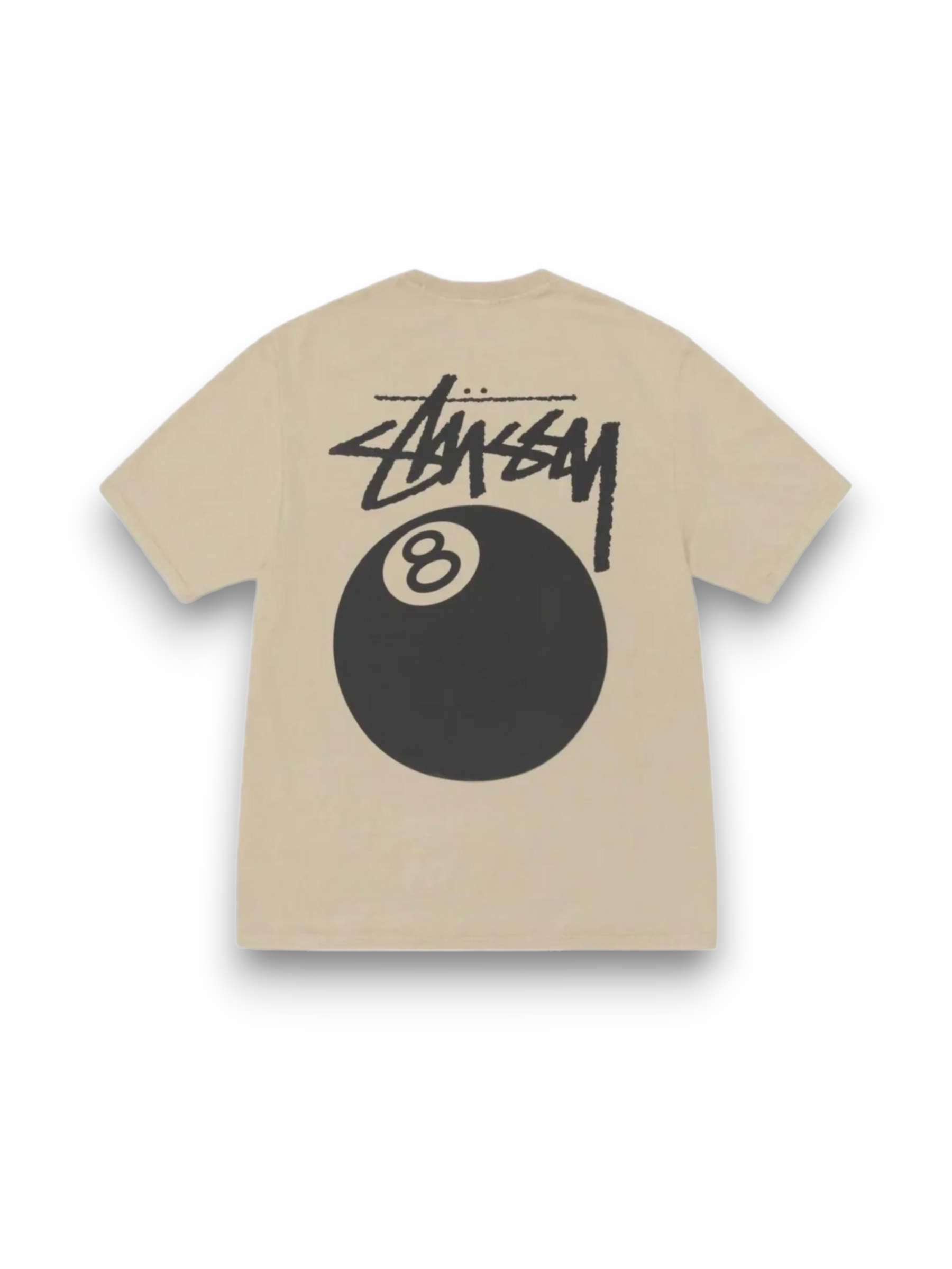 Stussy 8 Ball Poll Pigment Dyed Tee Khaki