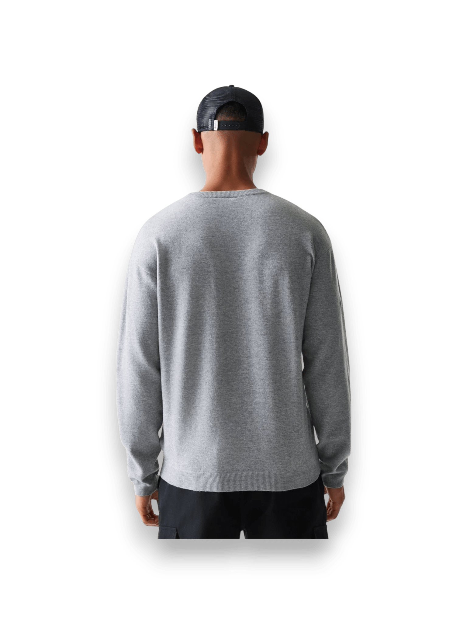New Era Essential Flag Grey Knitted Sweater
