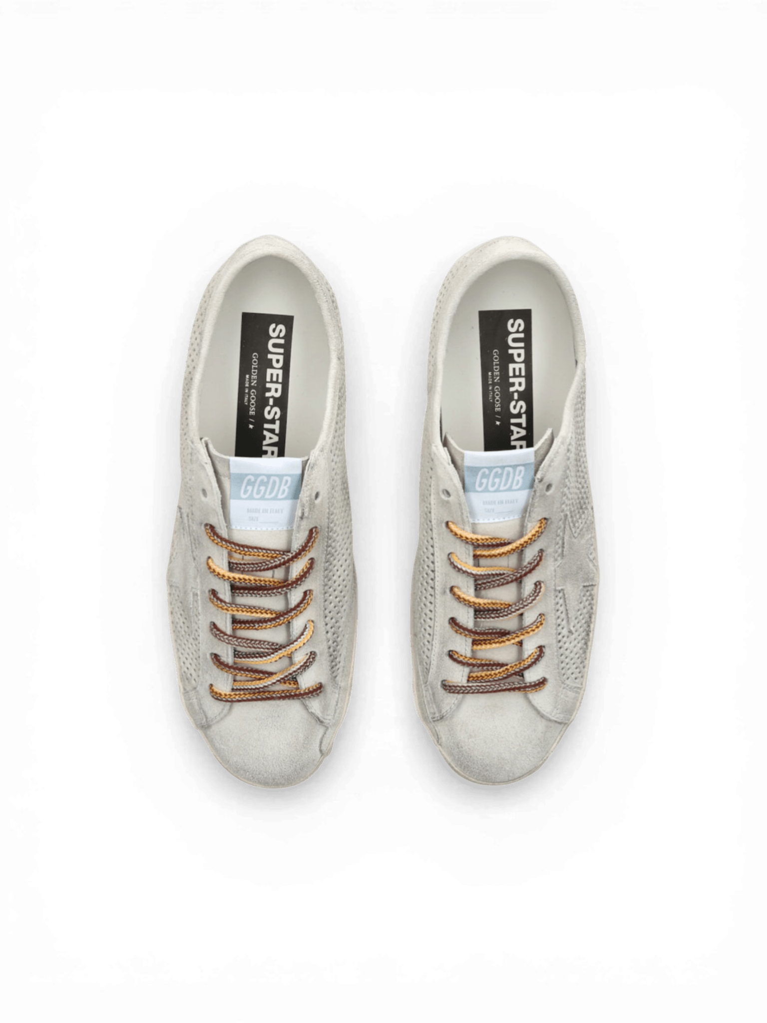 Golden Goose Super-Star Forated Suede Grey