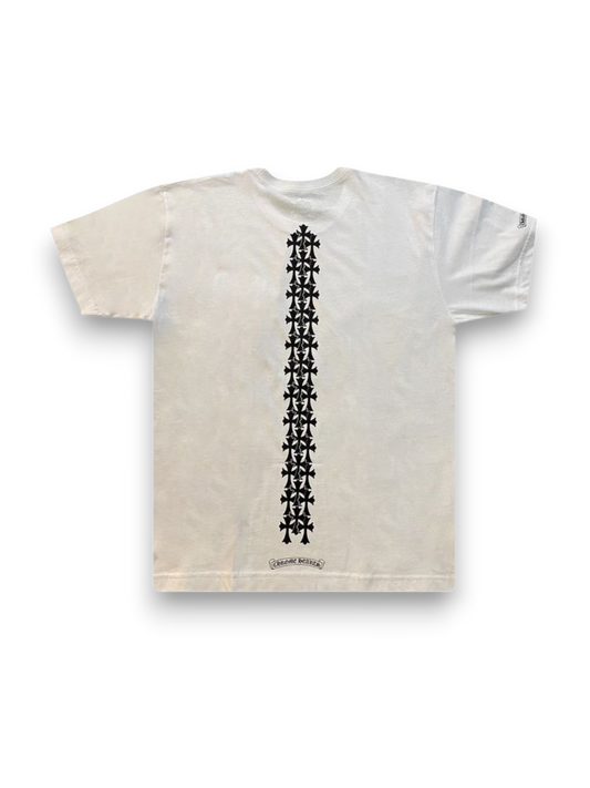 Chrome Hearts Cemetery Cross Tire Tracks T-shirt White