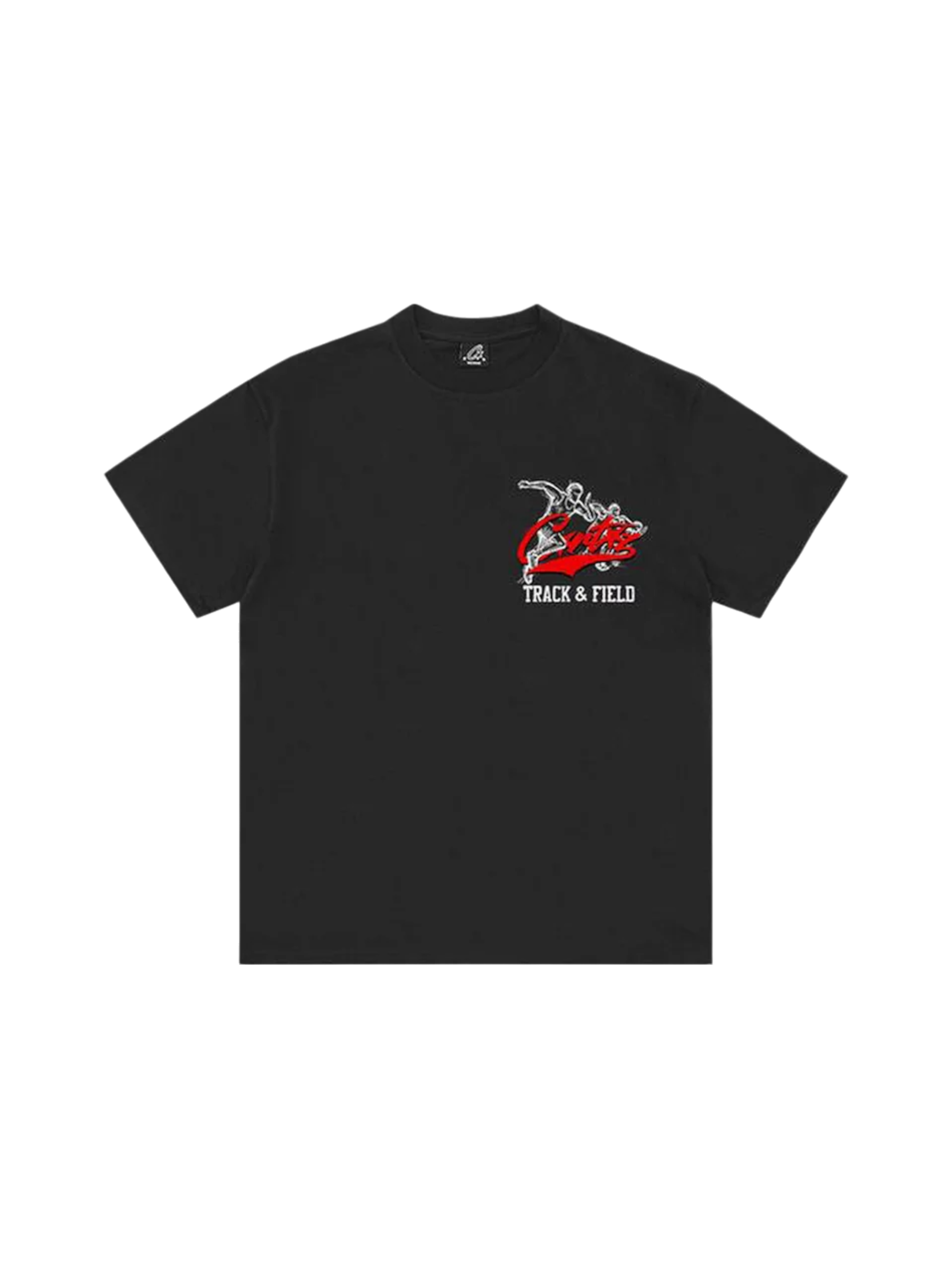 Corteiz Track and Field Tee Black