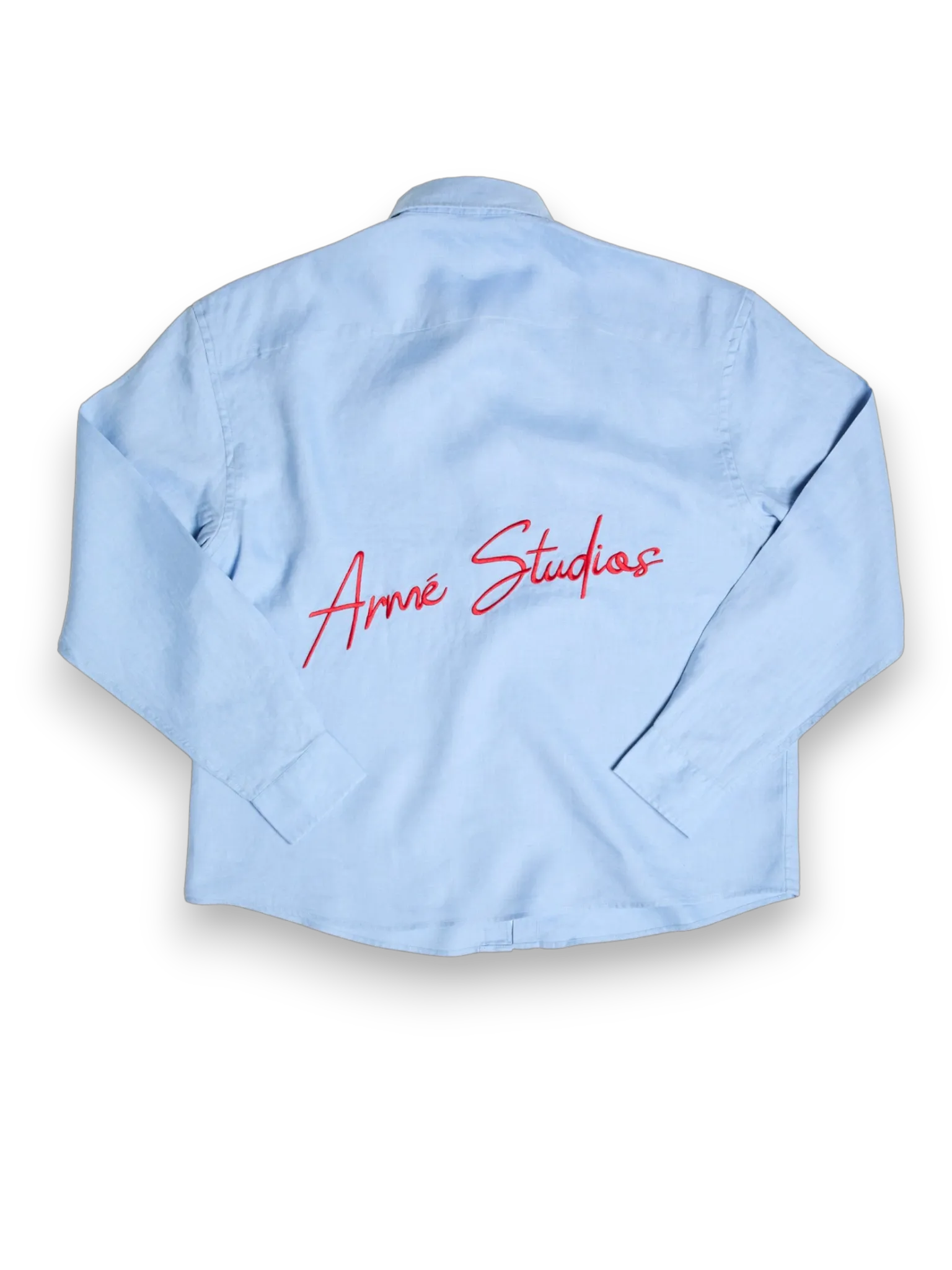 Arme' Blue summer Linen shirt