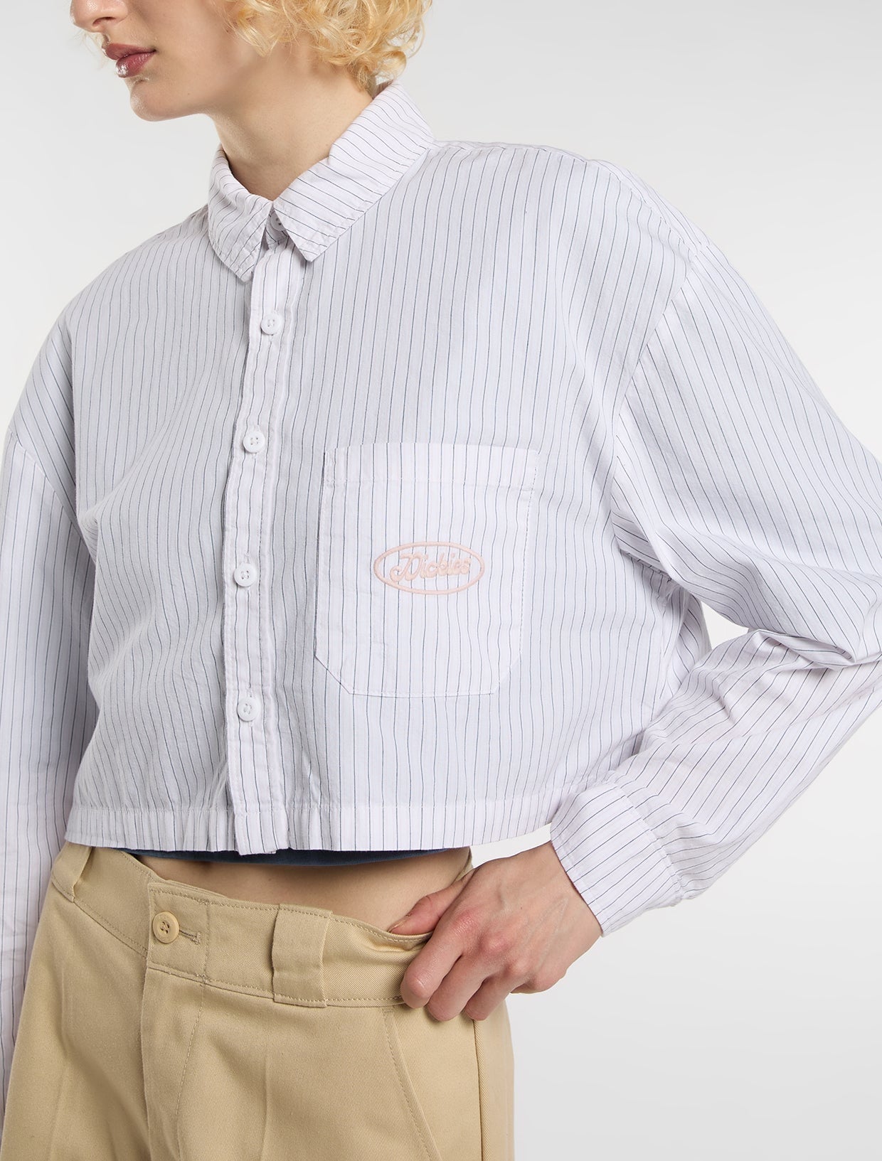 Dickies Shalimar Cropped Shirt White