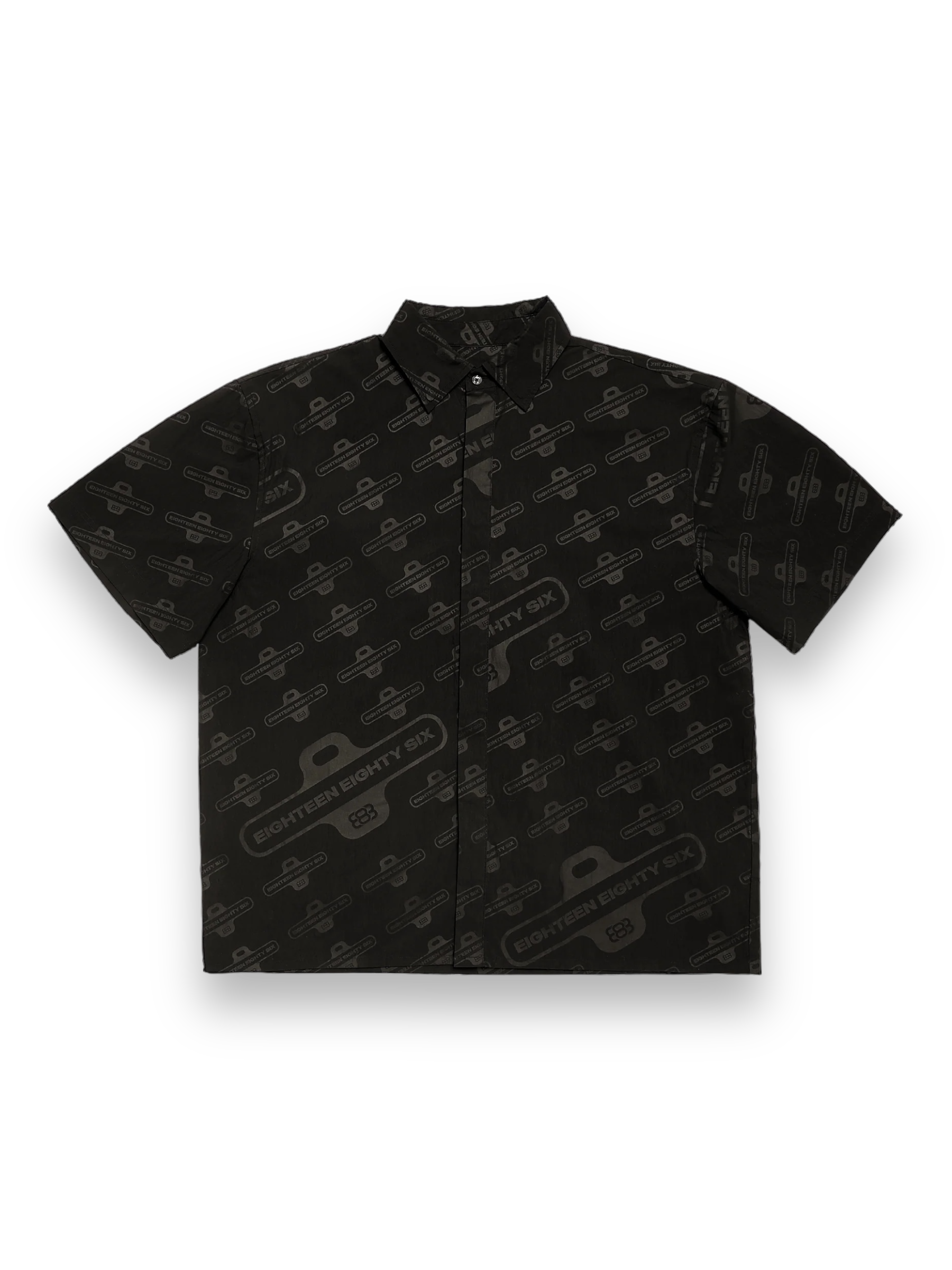 1886 Black Logo monogram printed shirt