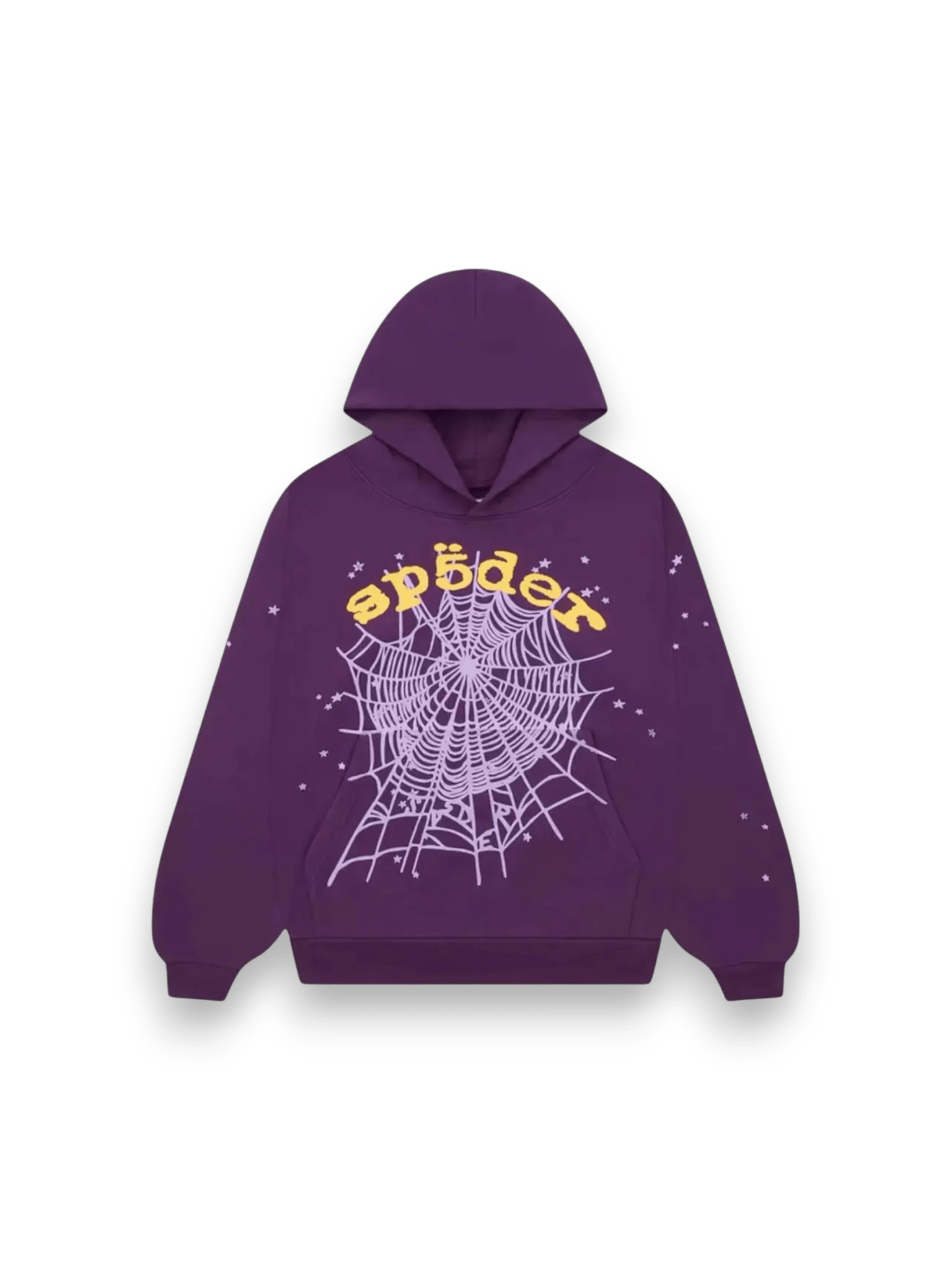 Sp5der OG Web V2 Star Hoodie Purple