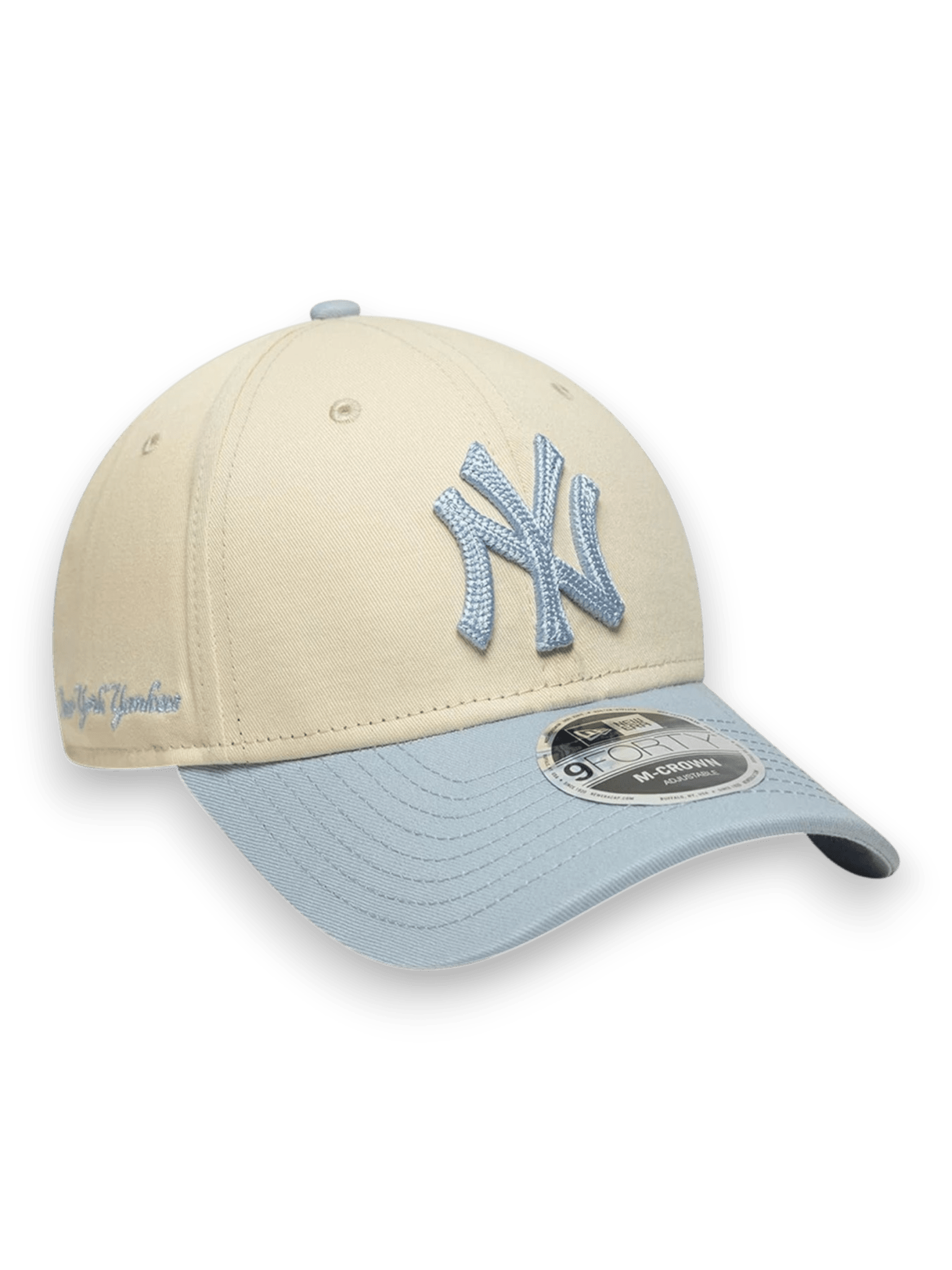 New Era Cap 9FORTY M-Crown New York Yankees MLB Side Script Cream