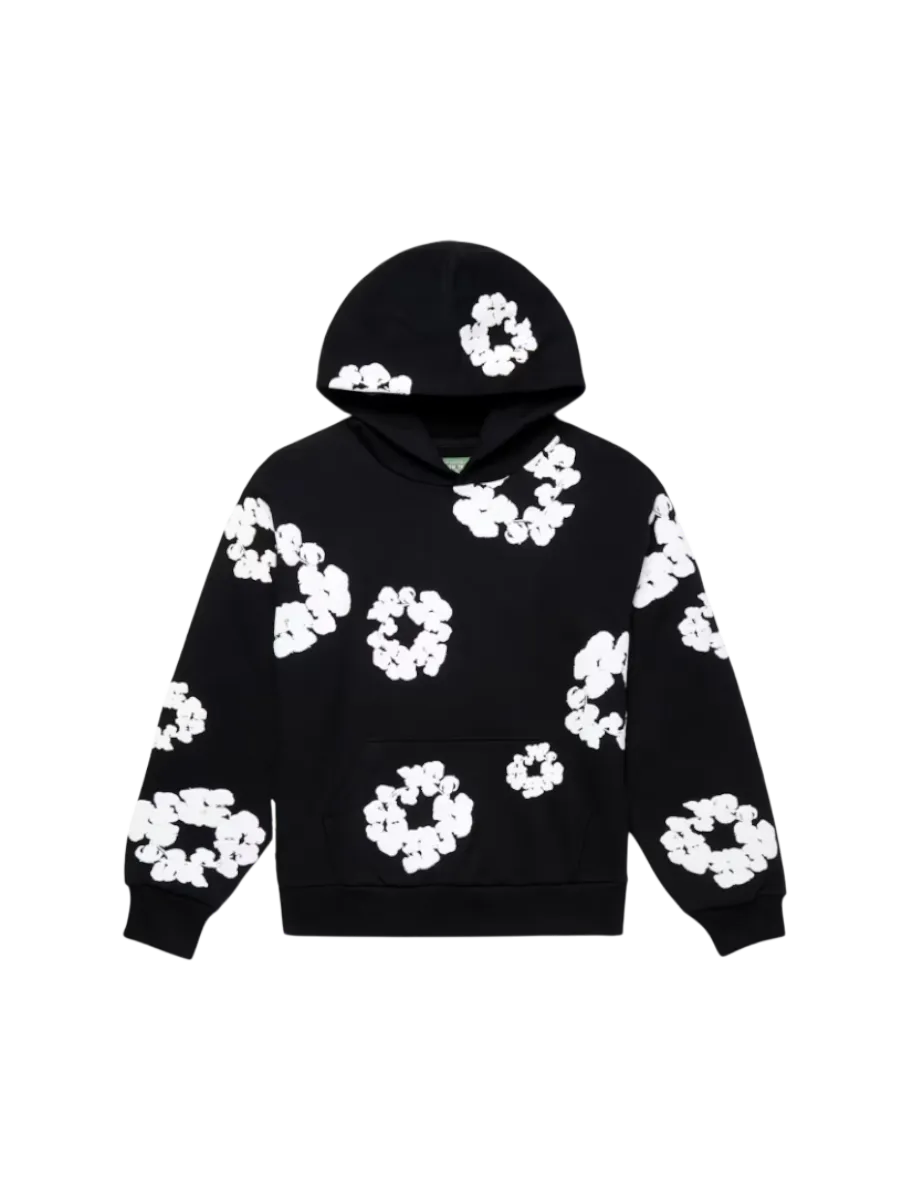 Denim Tears The Cotton Wreath Hoodie Sweatshirt Black