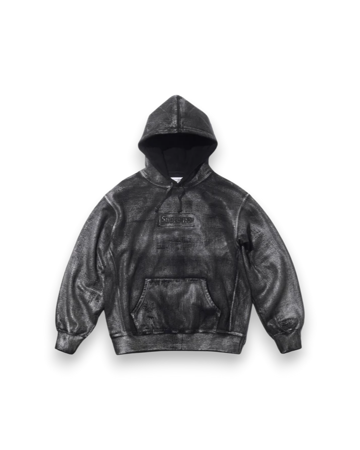 Supreme MM6 Maison Margiela Foil Box Logo Hooded Sweatshirt Black