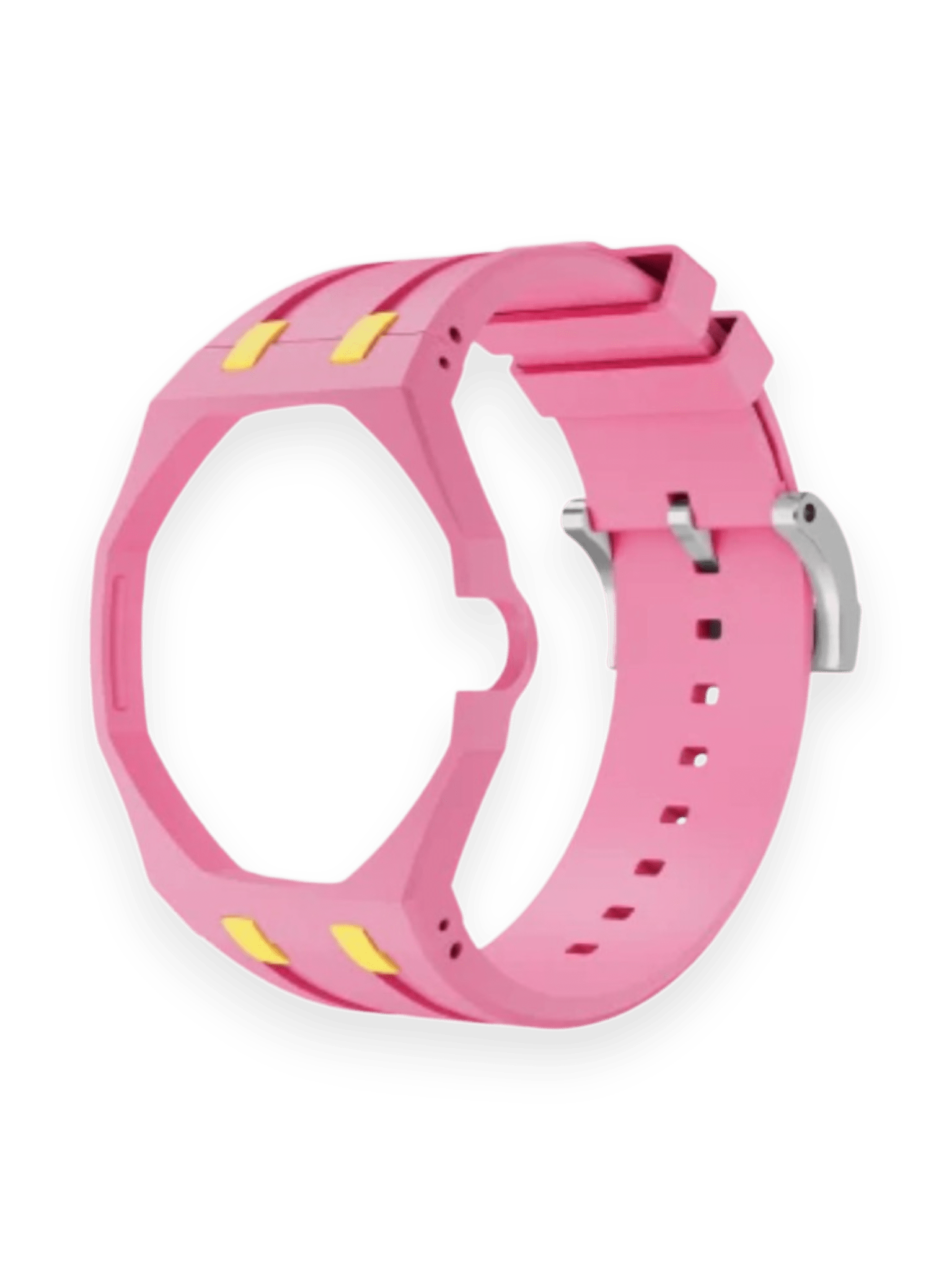 Ap Swatch Royal Pop Bioceramic And Silicone Strap Pink/Yellow