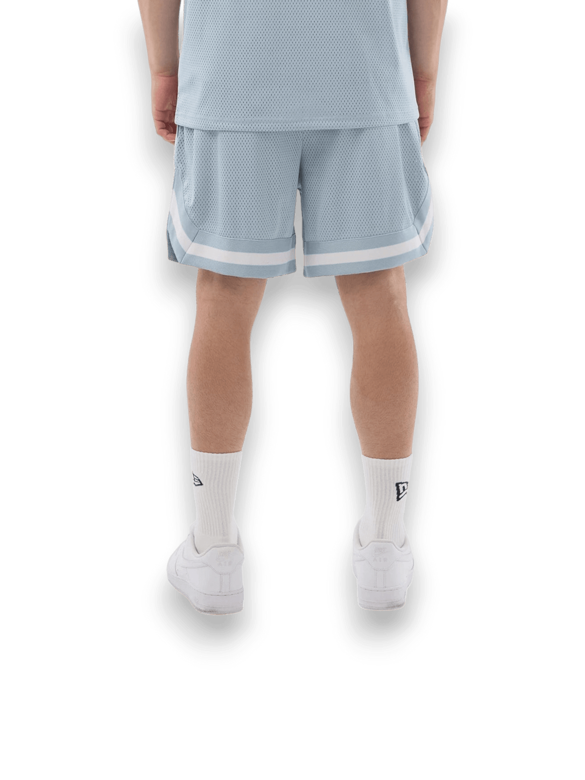 New Era Shorts Oversized Mesh Azure