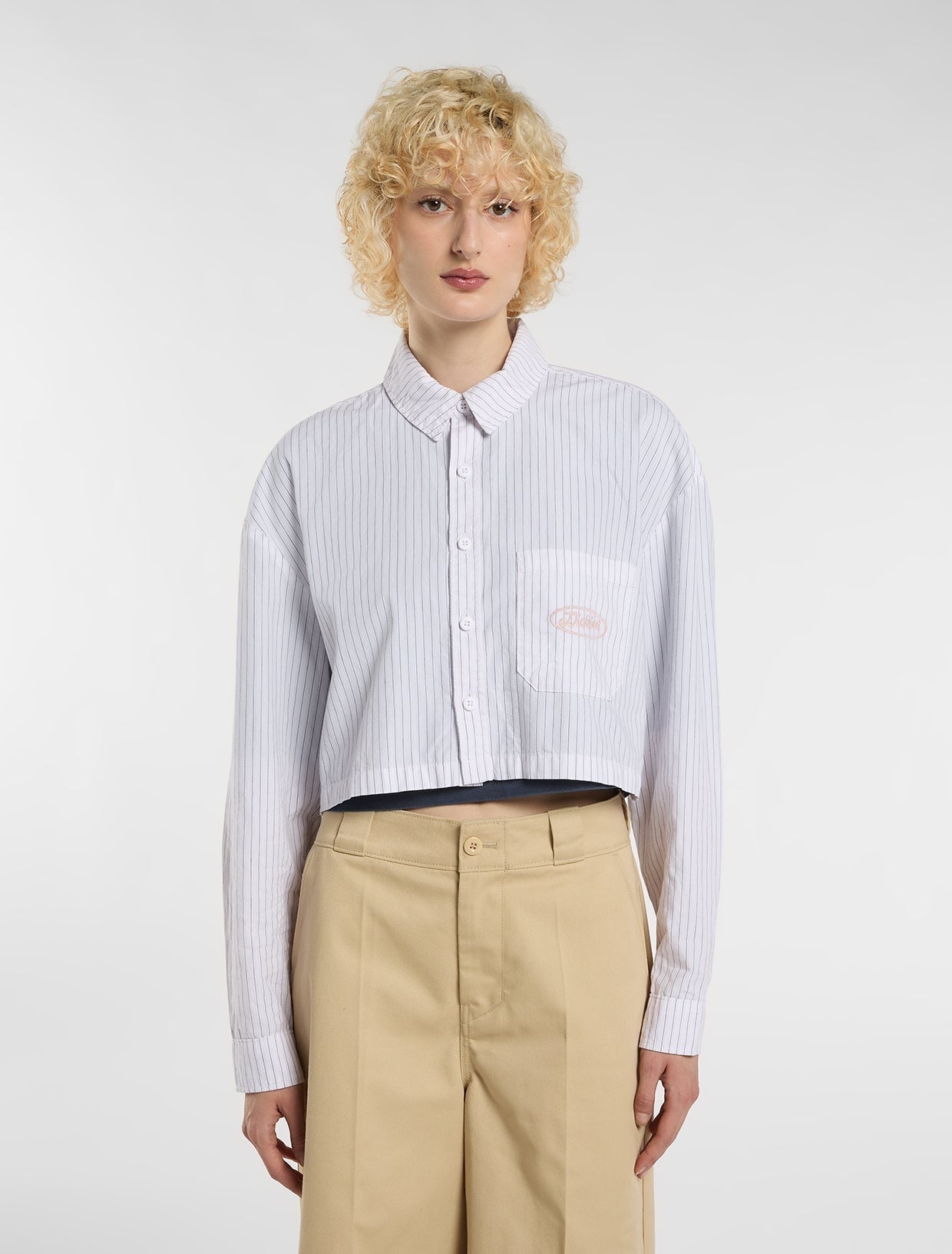 Dickies Shalimar Cropped Shirt White