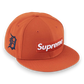 Supreme MLB Teams Detroit Box Logo New Era 59Fifty Fitted Cap Burnt Orange