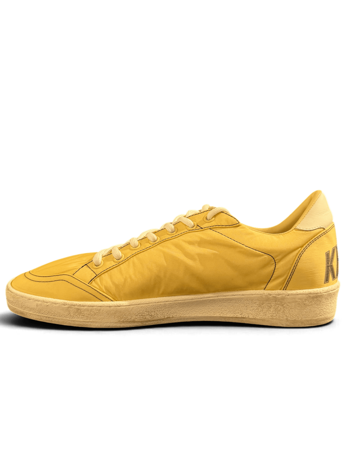 Golden Goose Ball Star Nylon Uppuer Leather Star Heel Beige White