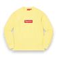 Supreme Box Logo Crewneck (FW22) Pale Yellow