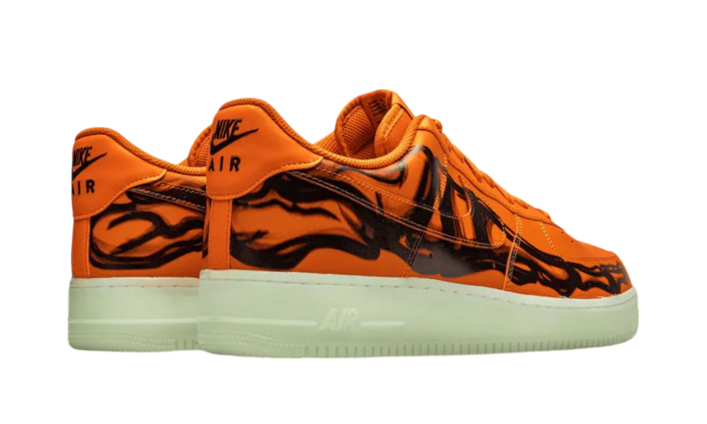 Nike Air Force 1 Low Skeleton Halloween Orange (2020)