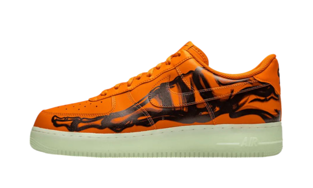 Nike Air Force 1 Low Skeleton Halloween Orange (2020)