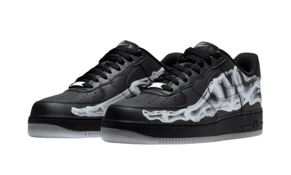 Nike Air Force 1 Low Black Skeleton Halloween (2019)