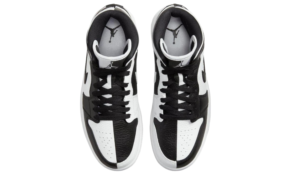 Air Jordan 1 Mid Split Black White (W)