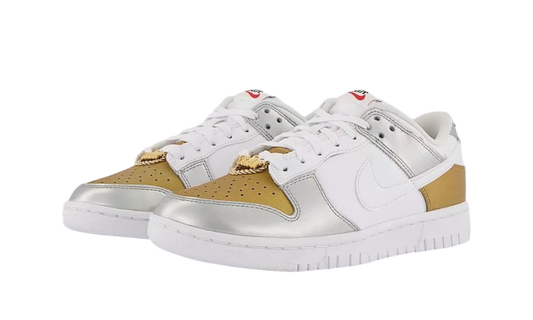 Dunk Low Gold White Silver