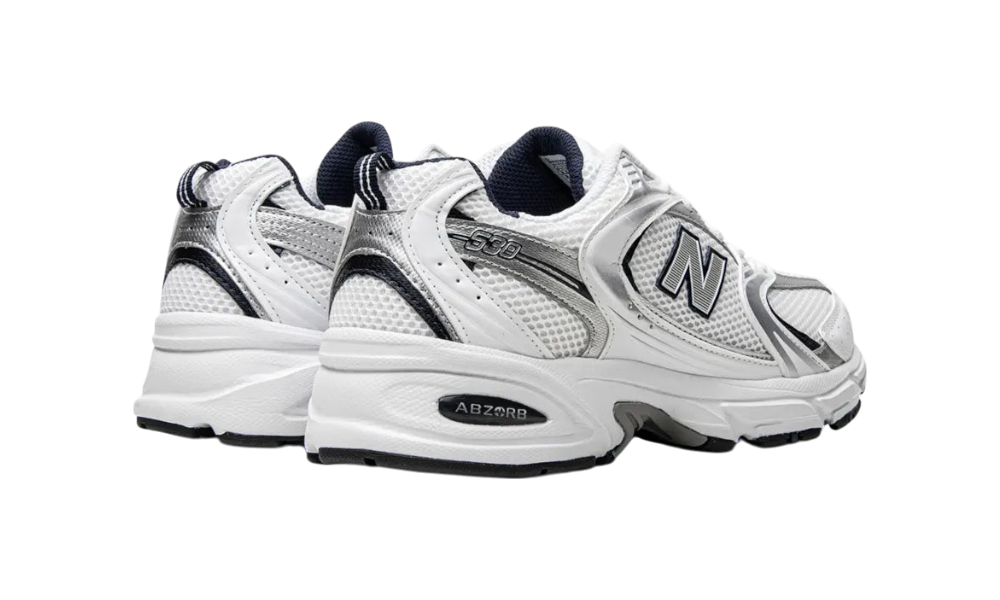 New Balance 530 White Silver Navy