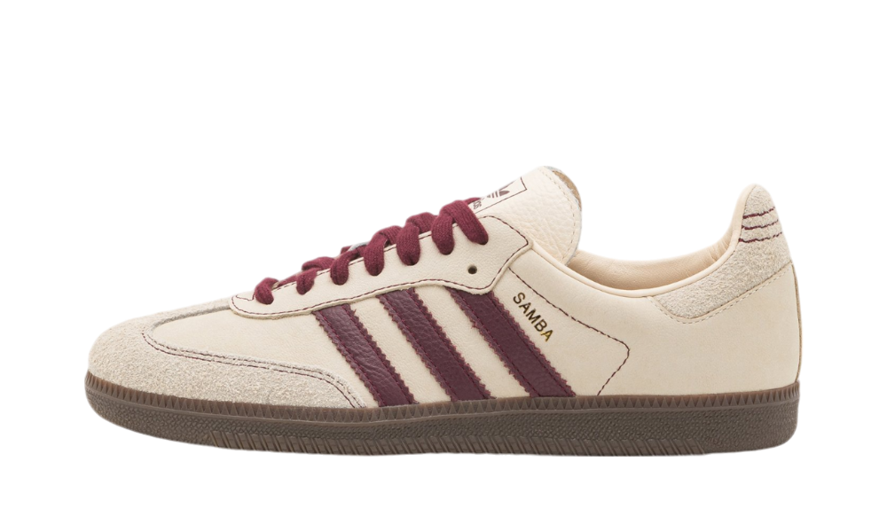 Adidas Samba OG Wonder White Maroon