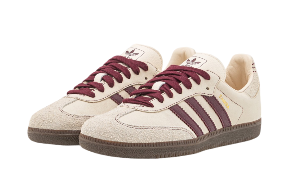 Adidas Samba OG Wonder White Maroon OBLIO Shop
