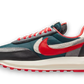 Nike LD Waffle sacai Undercover Midnight Spruce University Red