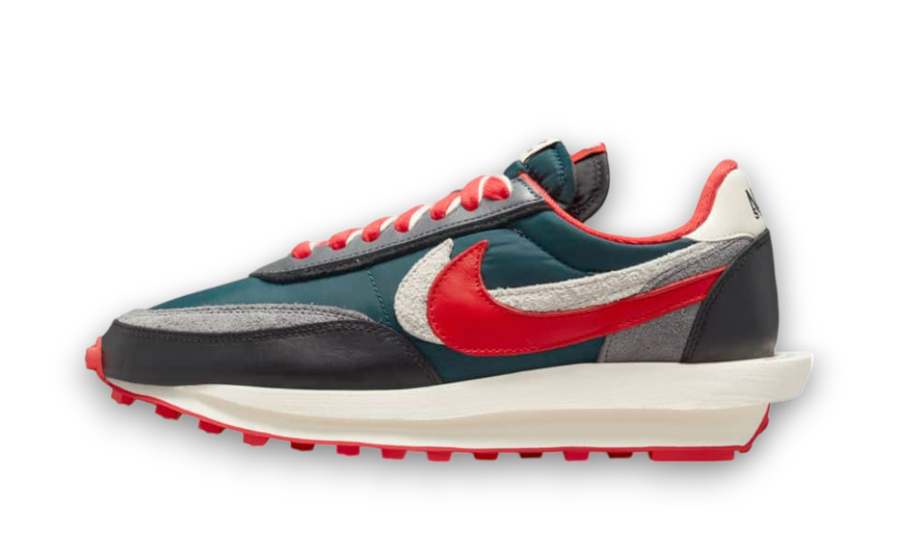 Nike LD Waffle sacai Undercover Midnight Spruce University Red