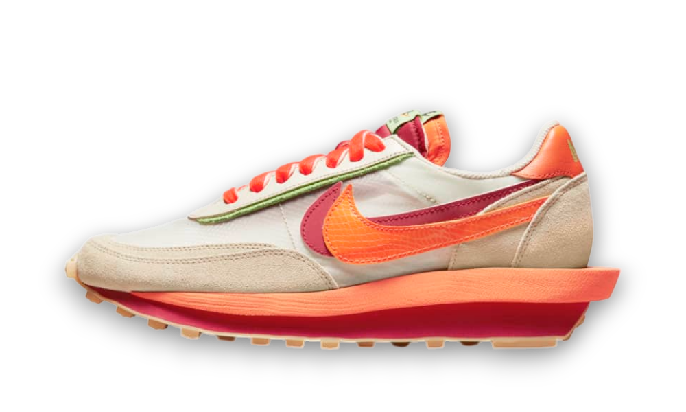 Nike LD Waffle sacai CLOT Kiss of Death Net Orange Blaze