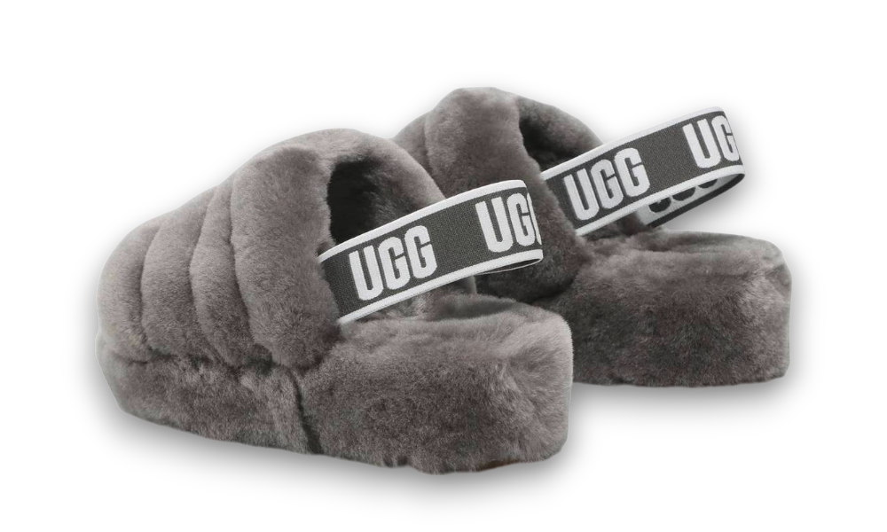 UGG Fluff Yeah Slide Charcoal